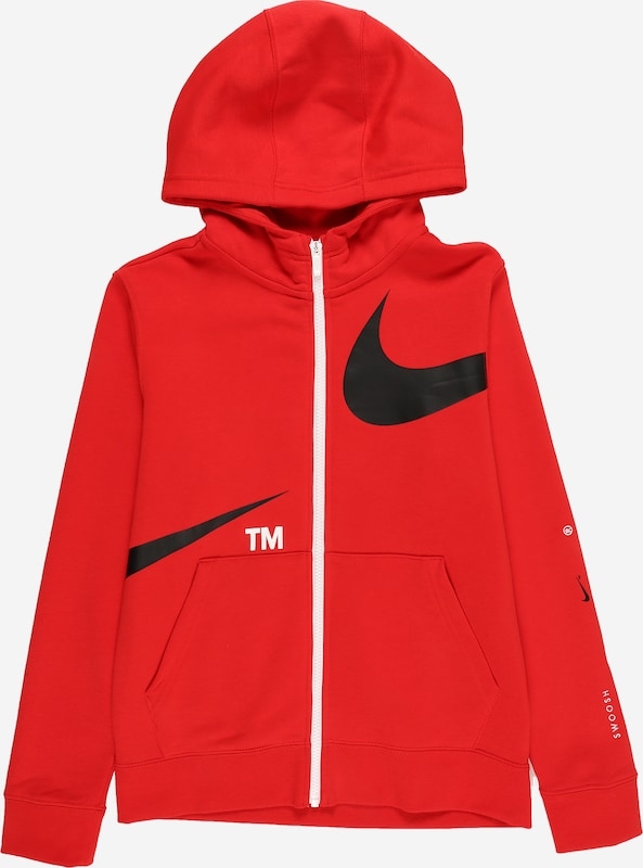 Felpa nike sale rossa con cappuccio