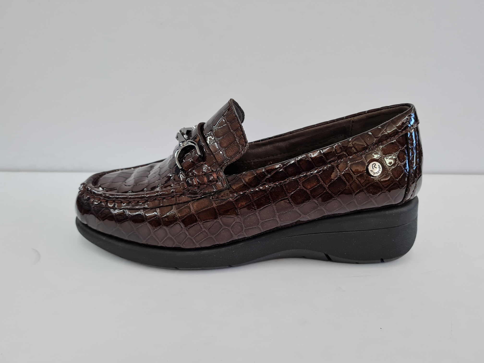 Prada Mocassino Second Hand Tacco Misura 37 Camoscio Testa Moro Italia