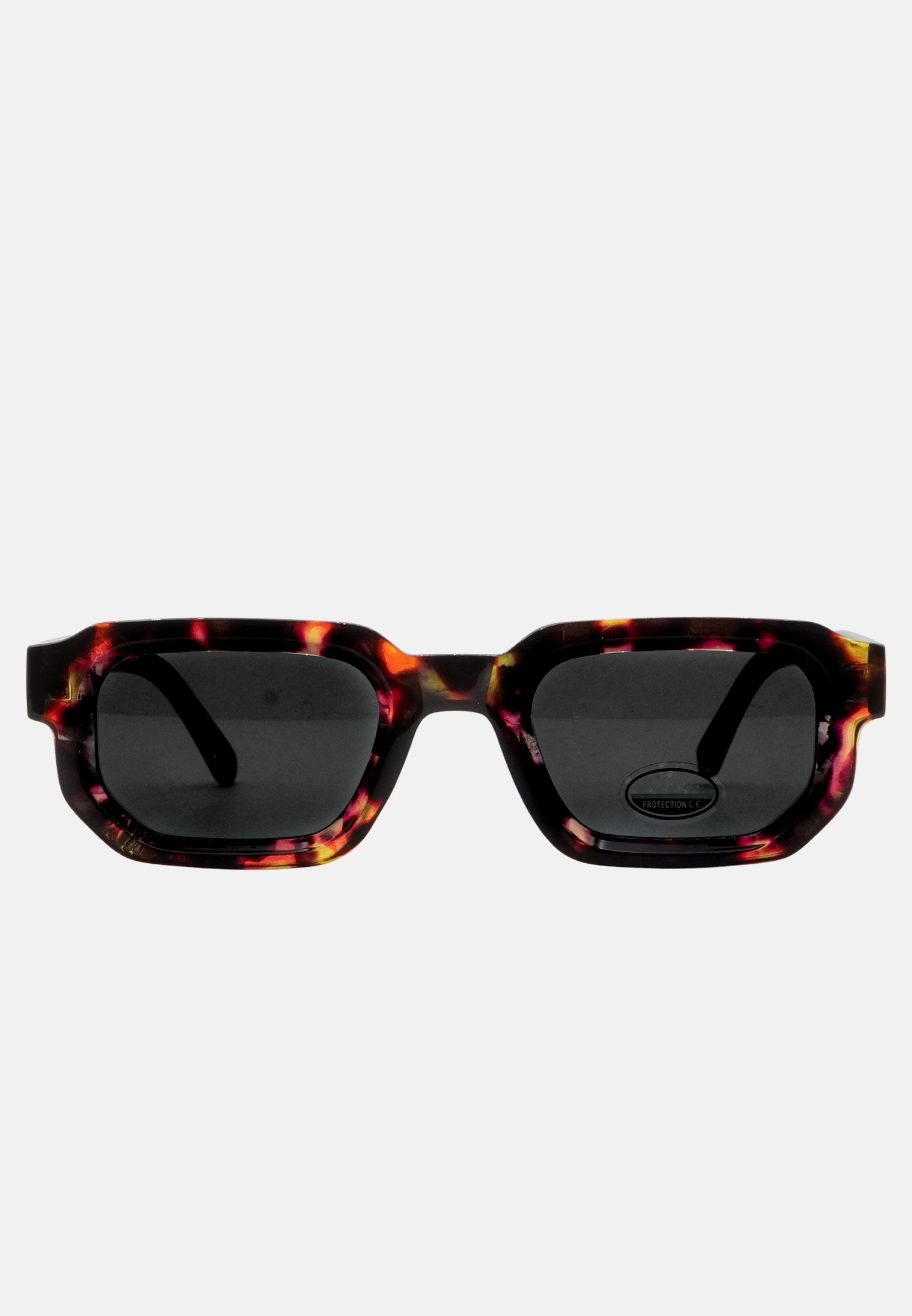 Occhiali da Sole Rettangolari Unisex Montatura Squadrata Lenti UV Colorate - Imagen 15 de 15