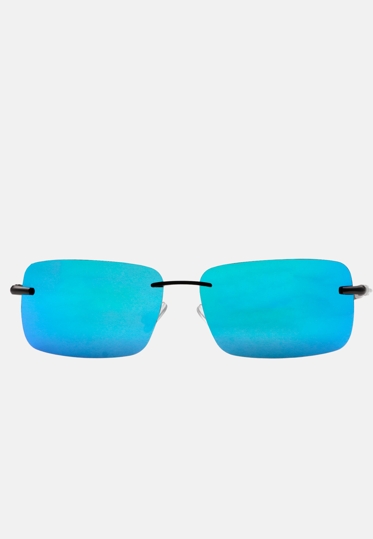 Occhiali da Sole Polarizzati UV400 Lenti Senza Montatura Azzurro Verde Nero - Imagen 13 de 13