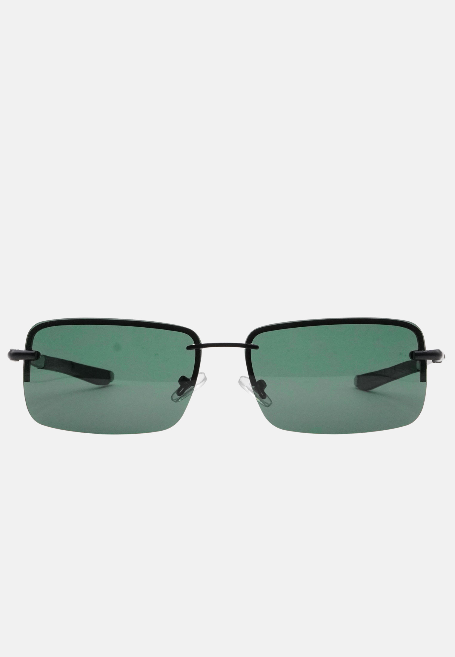 Occhiali da Sole Polarizzati UV400 Lenti Senza Montatura Azzurro Verde Nero - Imagen 11 de 13
