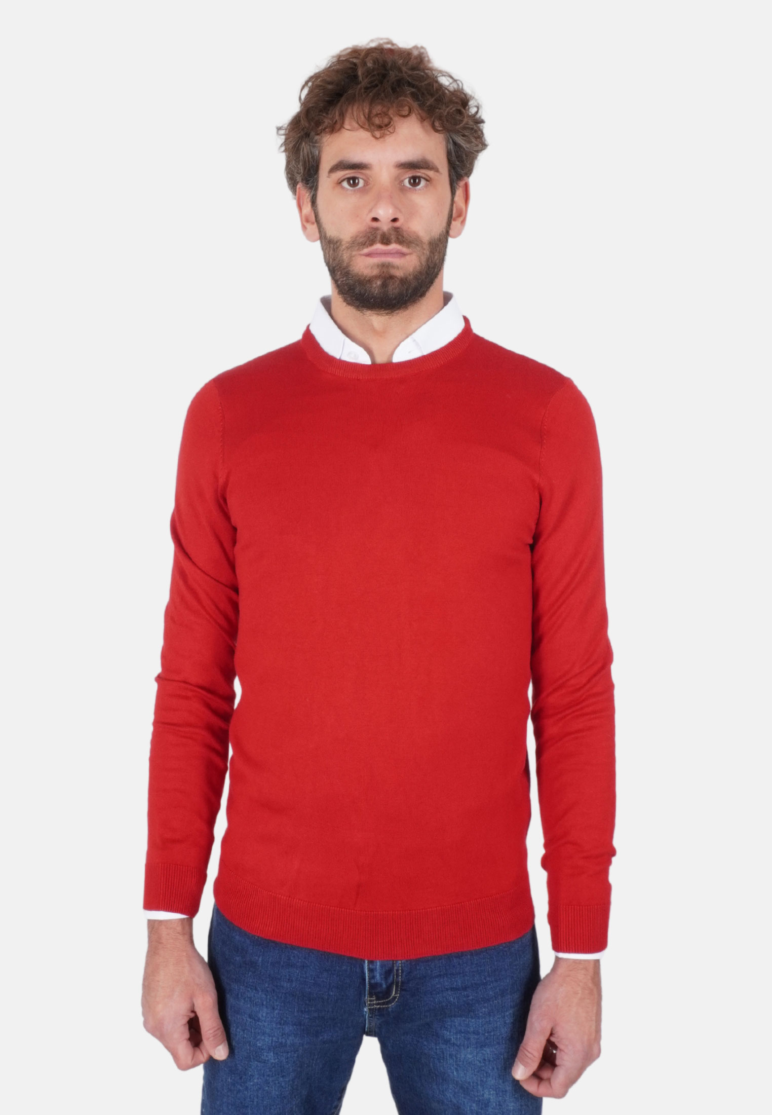 Maglione Uomo Invernale Elegante Manica Lunga Maglioncino Girocollo Pullover Sli - Imagen 20 de 27