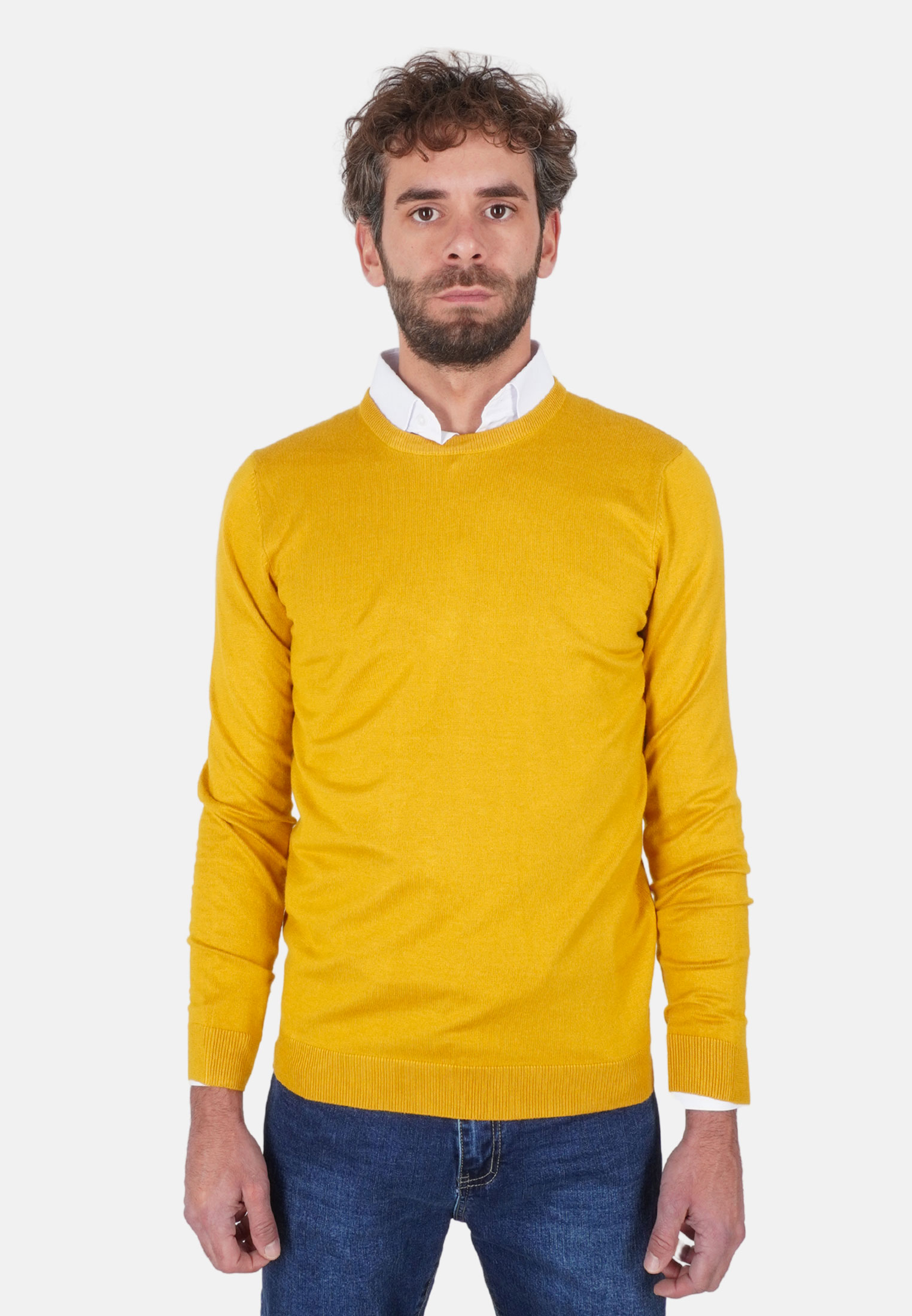 Maglione Uomo Invernale Elegante Manica Lunga Maglioncino Girocollo Pullover Sli - Imagen 24 de 27