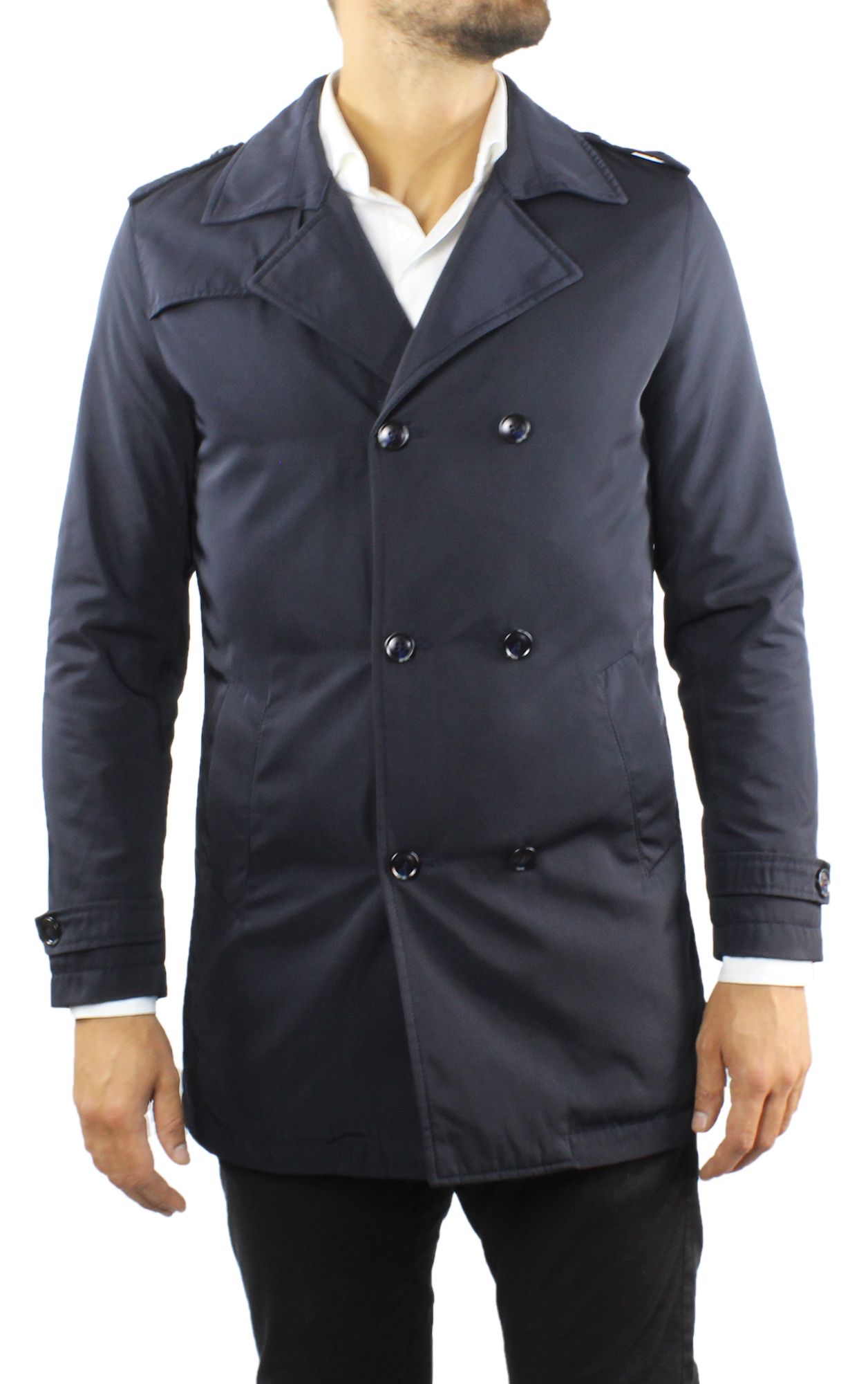 Mens Double Breasted Trench Coat Spring Long Raincoat Stylish classes ...