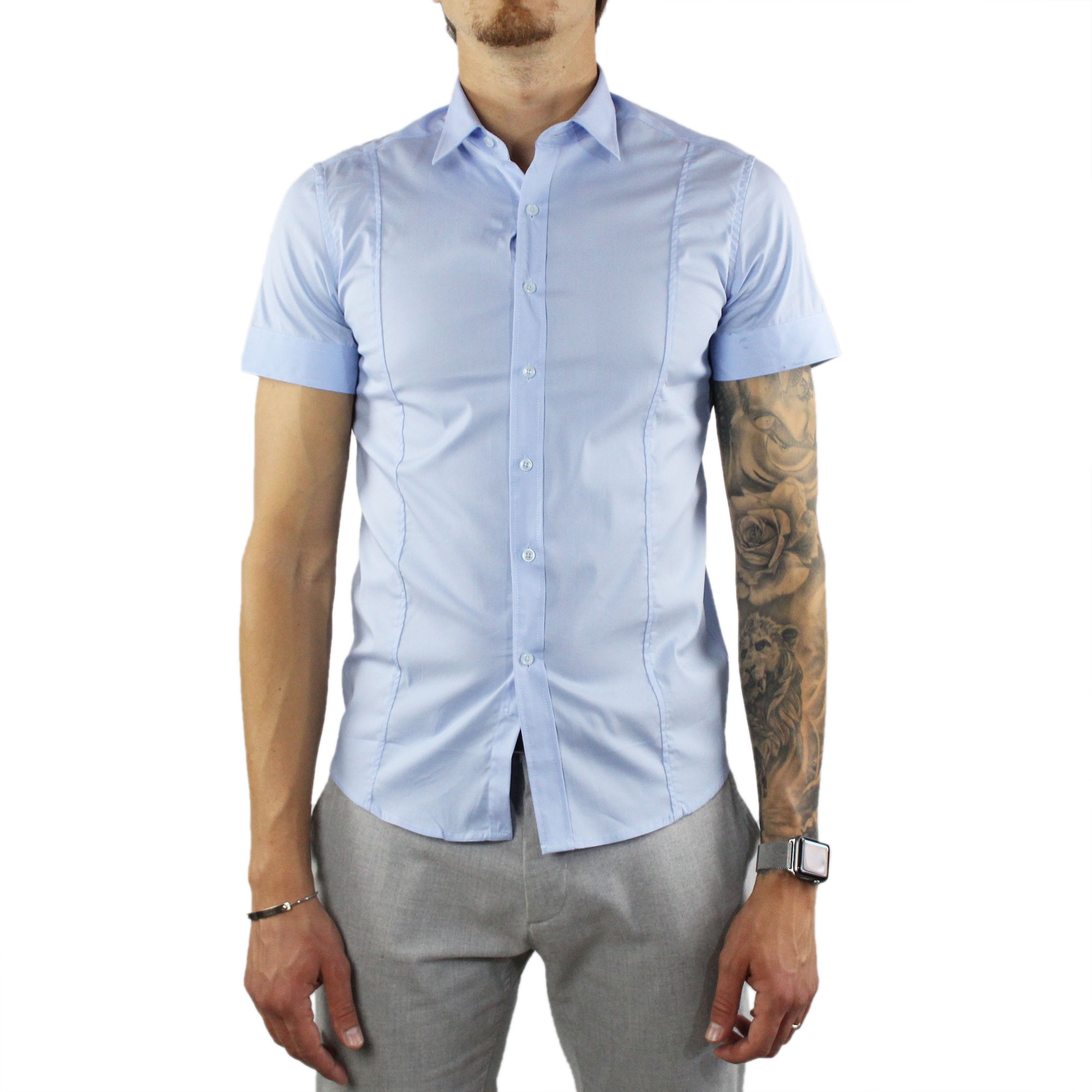 slim fit half sleeve shirts