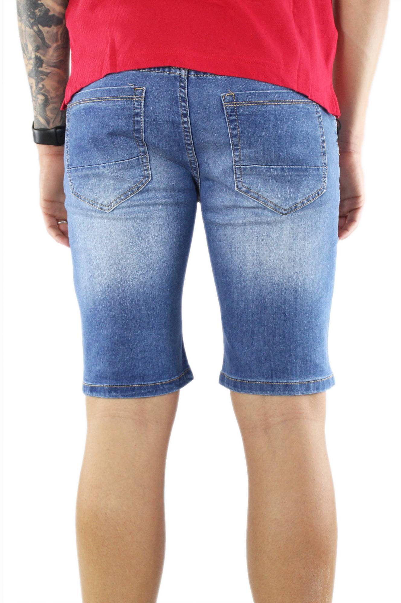 Pantaloncini Jeans Uomo Estivi | Cotone Leggero Con Vita Elastica | Modello LJHH | Casual Corti Moda