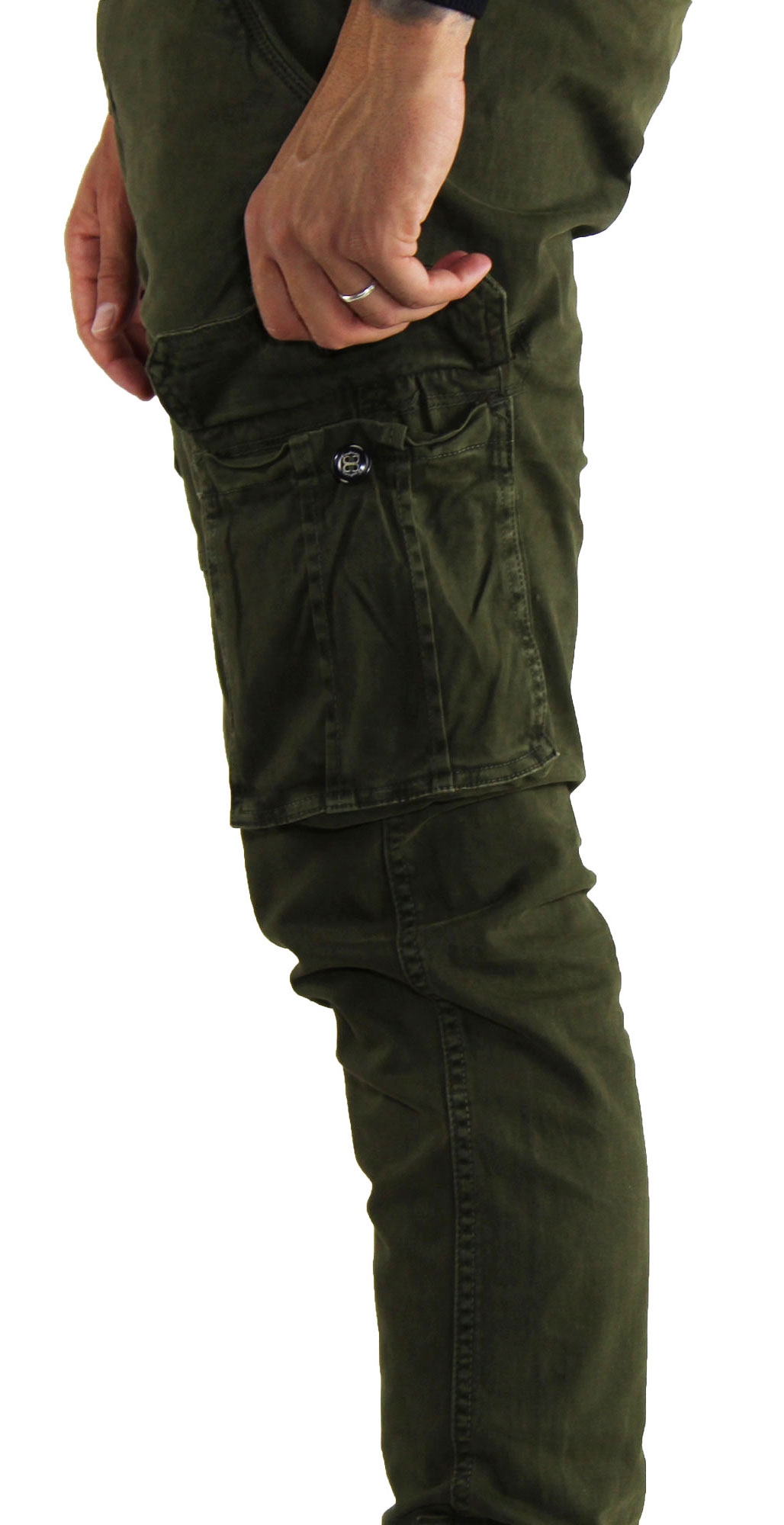 green combat trousers