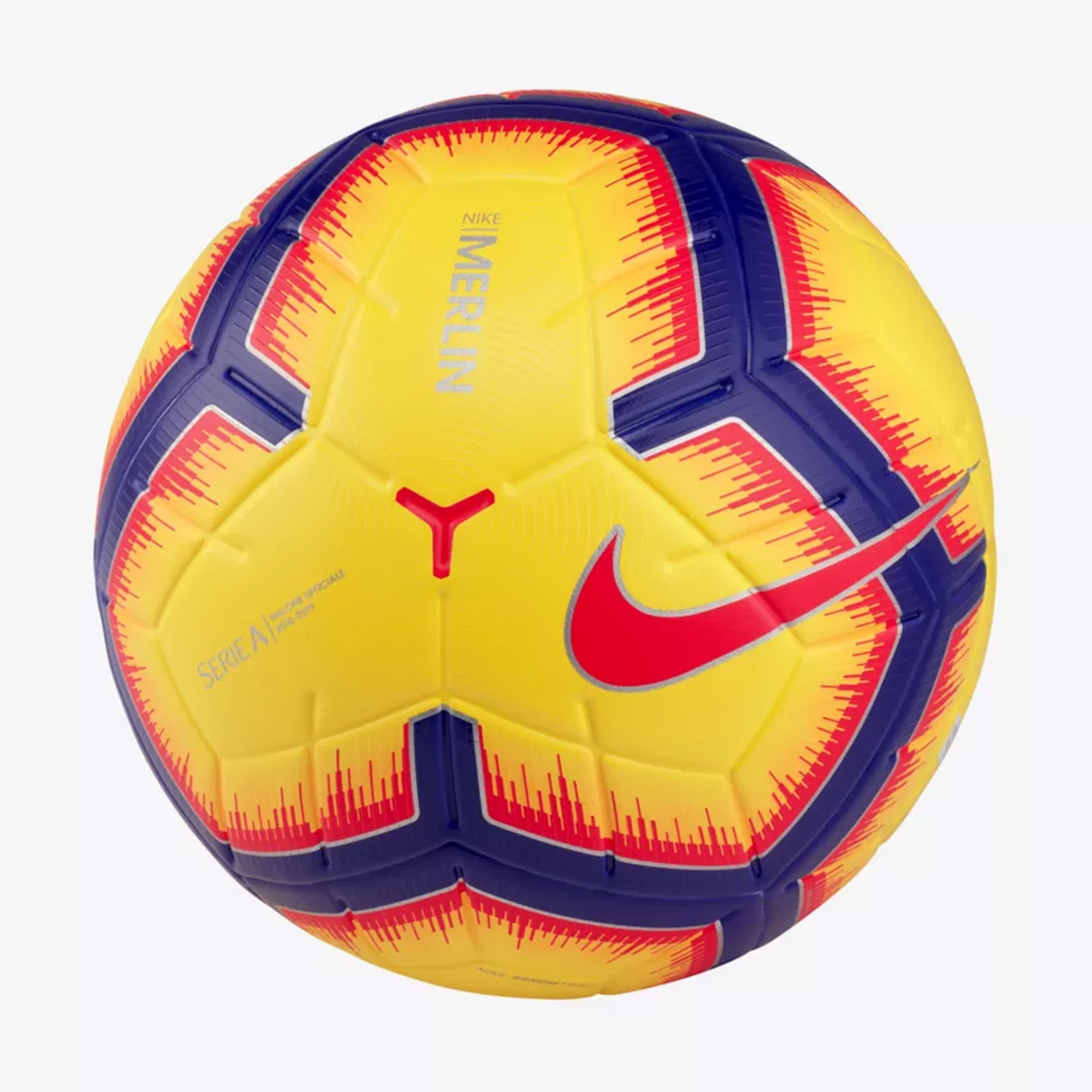 Pallone Nike Serie A 2019 Merlin Ufficiale Originale SC3373-710 Giallo Size  5 | eBay