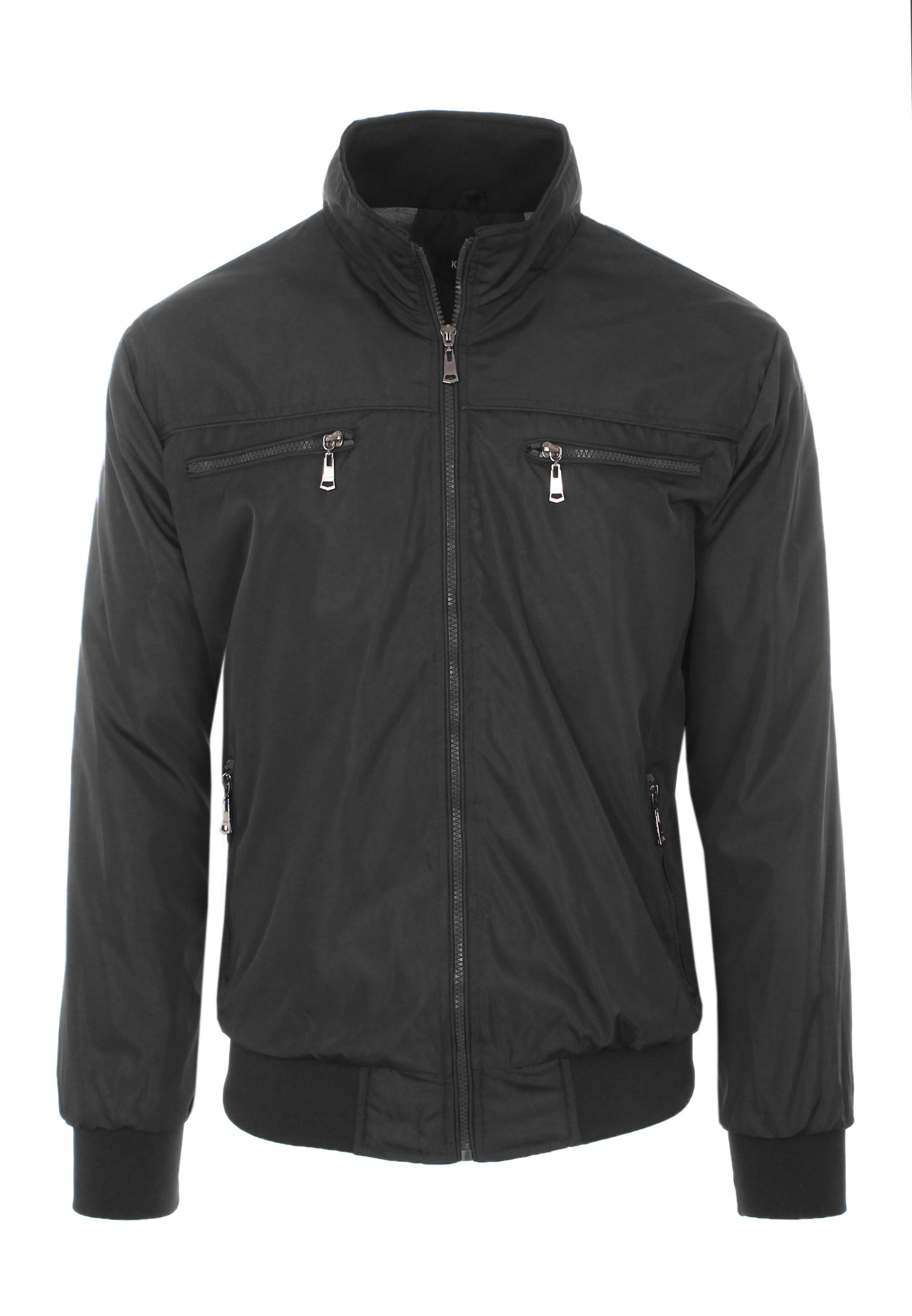 Giubbotto Uomo Impermeabile Leggero Giacca a Vento Slim Fit Giubbino Casual - Imagen 5 de 9