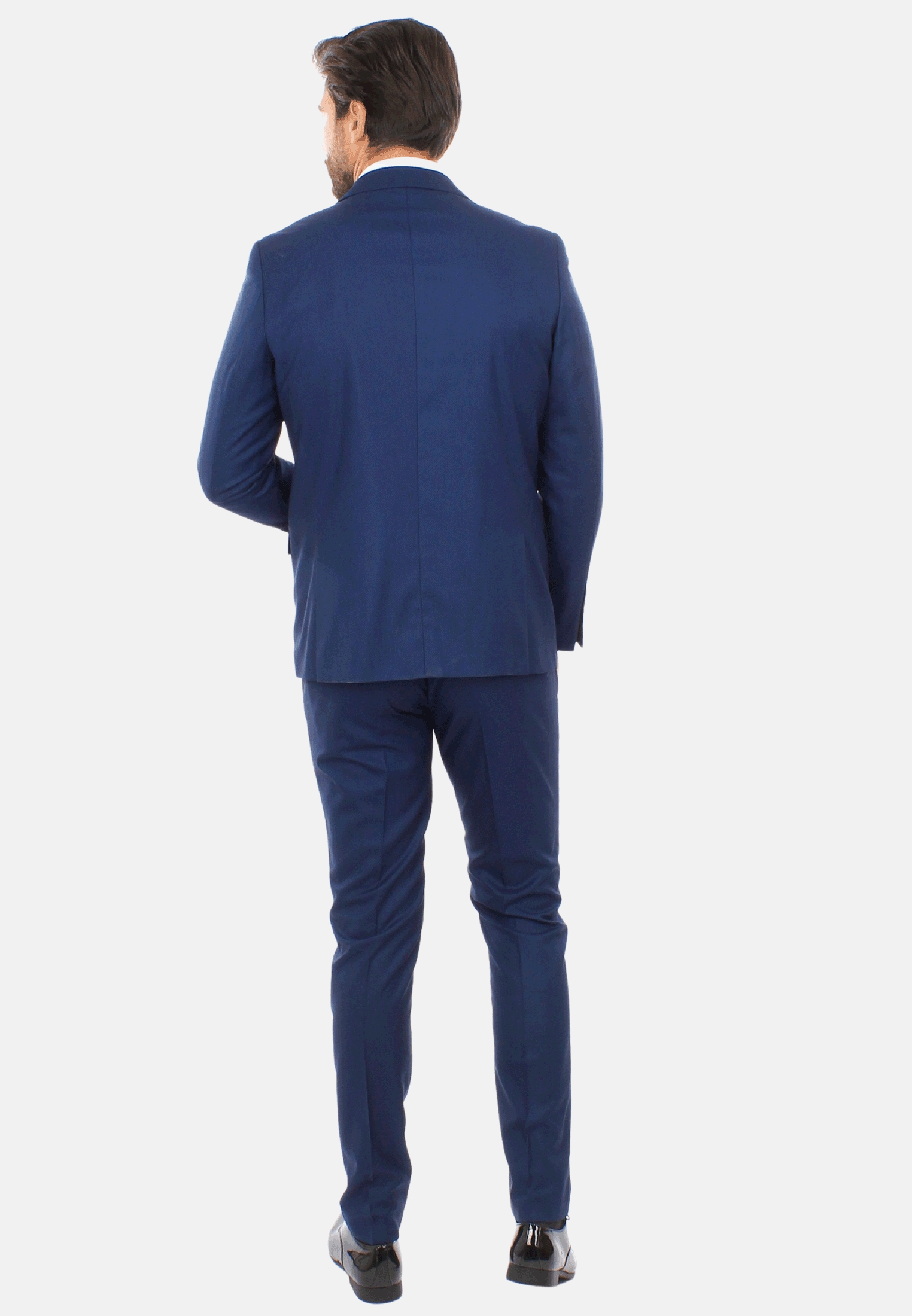 Abito Uomo Elegante Sartoriale Slim Fit Completo Microfantasia Vestito Cerimonia - Imagen 19 de 27