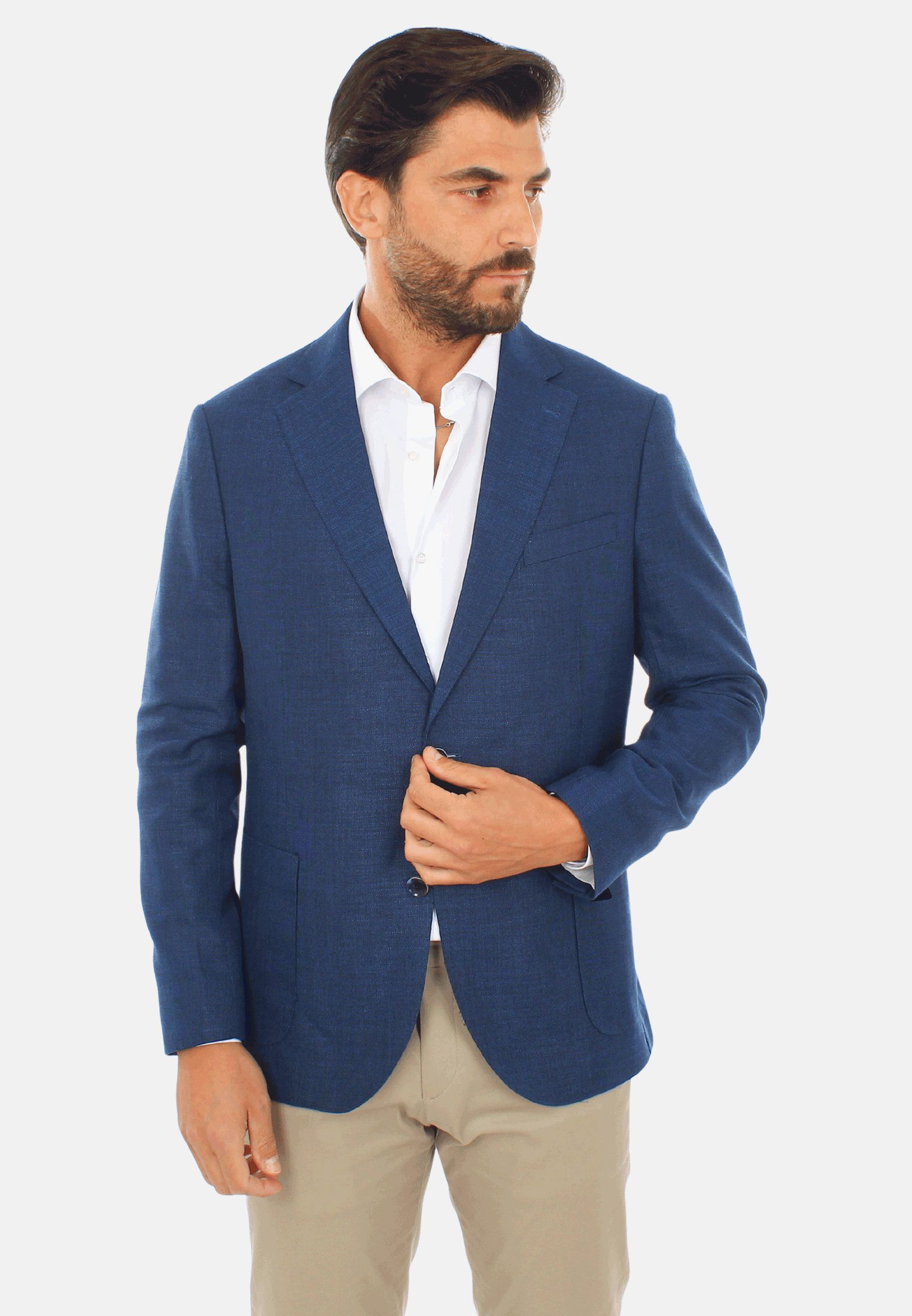 Giacca Uomo Elegante a Quadri Estiva Blazer Sartoriale Casual