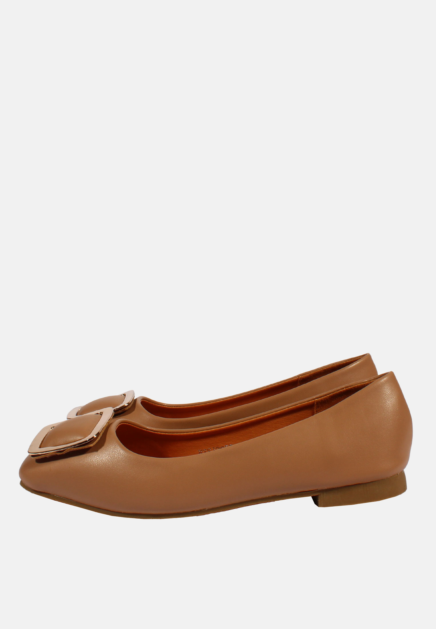Ballerine Donna con Fibbia Scarpe Basse Mocassini Decolletè Eco pelle Nero Beige - Imagen 5 de 14