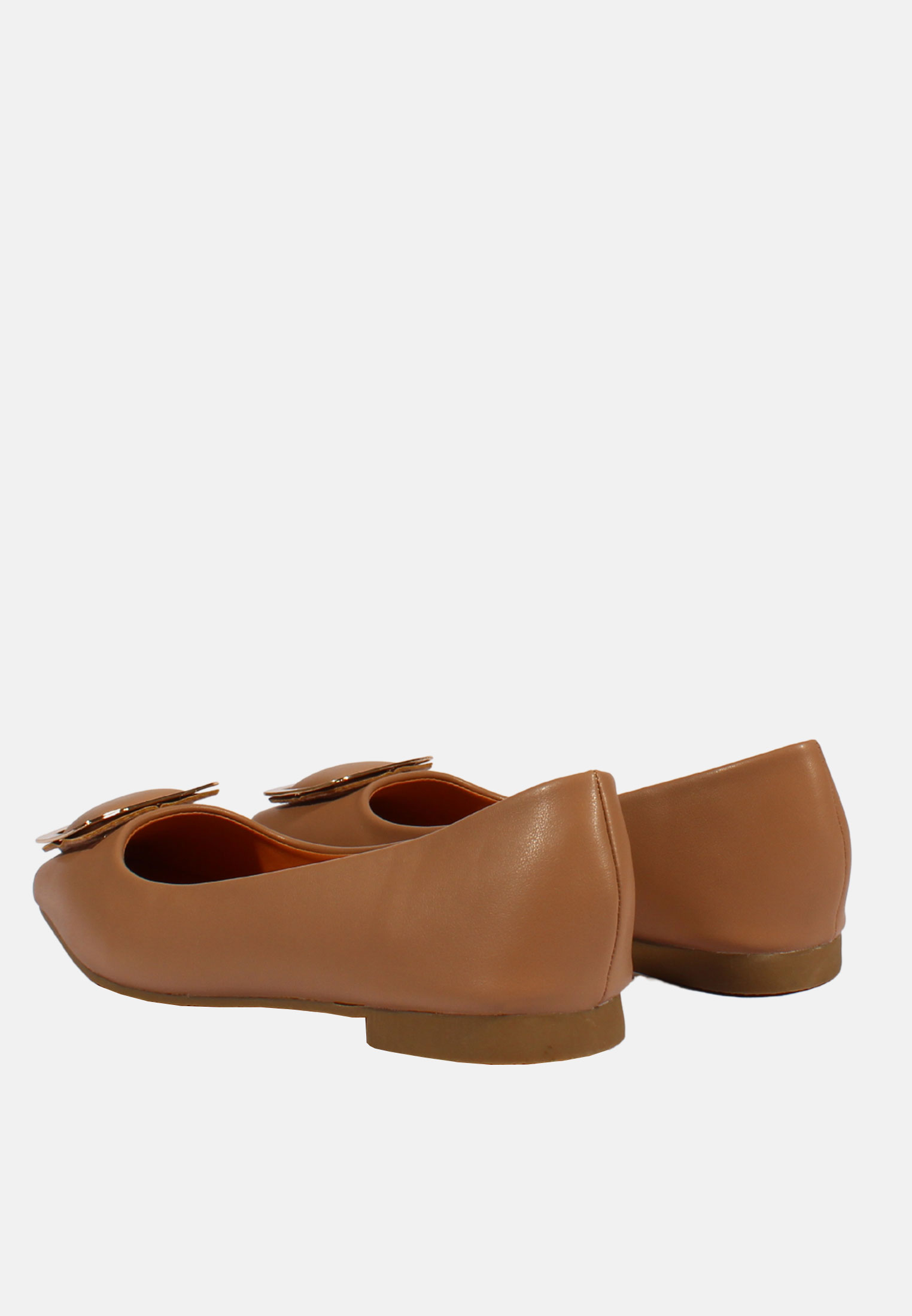 Ballerine Donna con Fibbia Scarpe Basse Mocassini Decolletè Eco pelle Nero Beige - Imagen 7 de 14