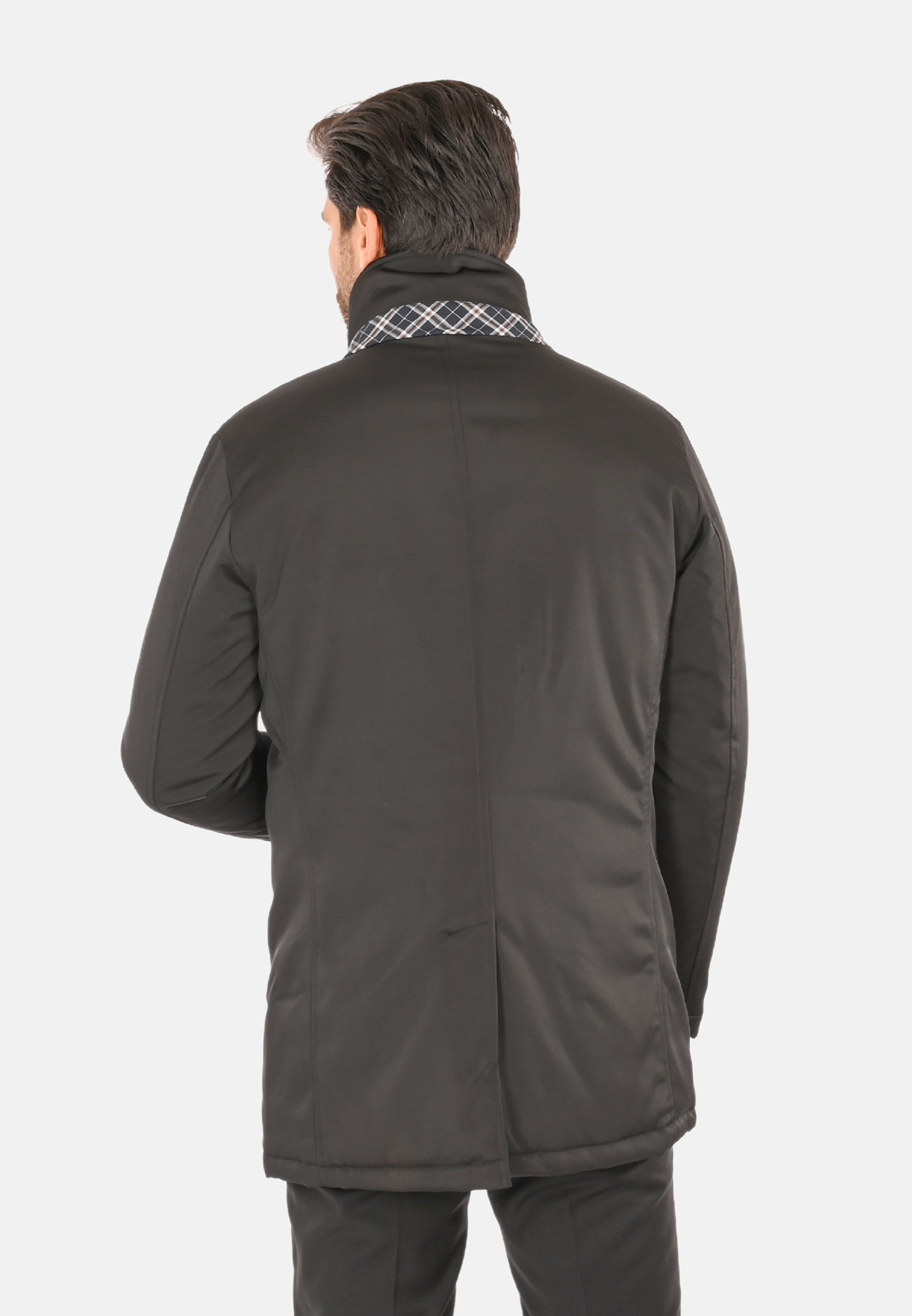 Cappotto Uomo Invernale Elegante Blu Nero Giubbotto Giaccone Impermeabile Casual - Imagen 14 de 18