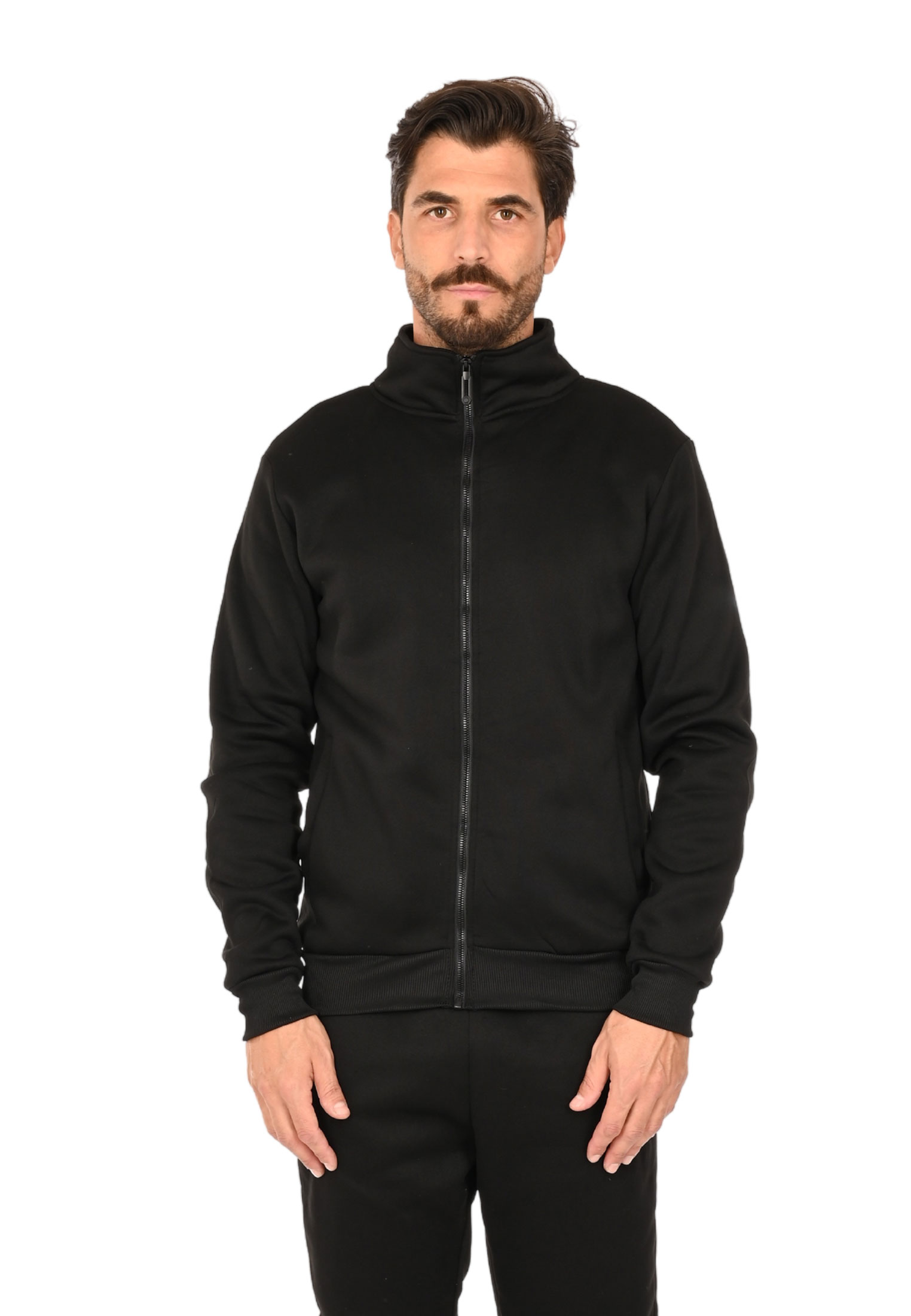 Slim Fit Maglioncini Con Cerniera Felpa Uomo Invernale Con Collo