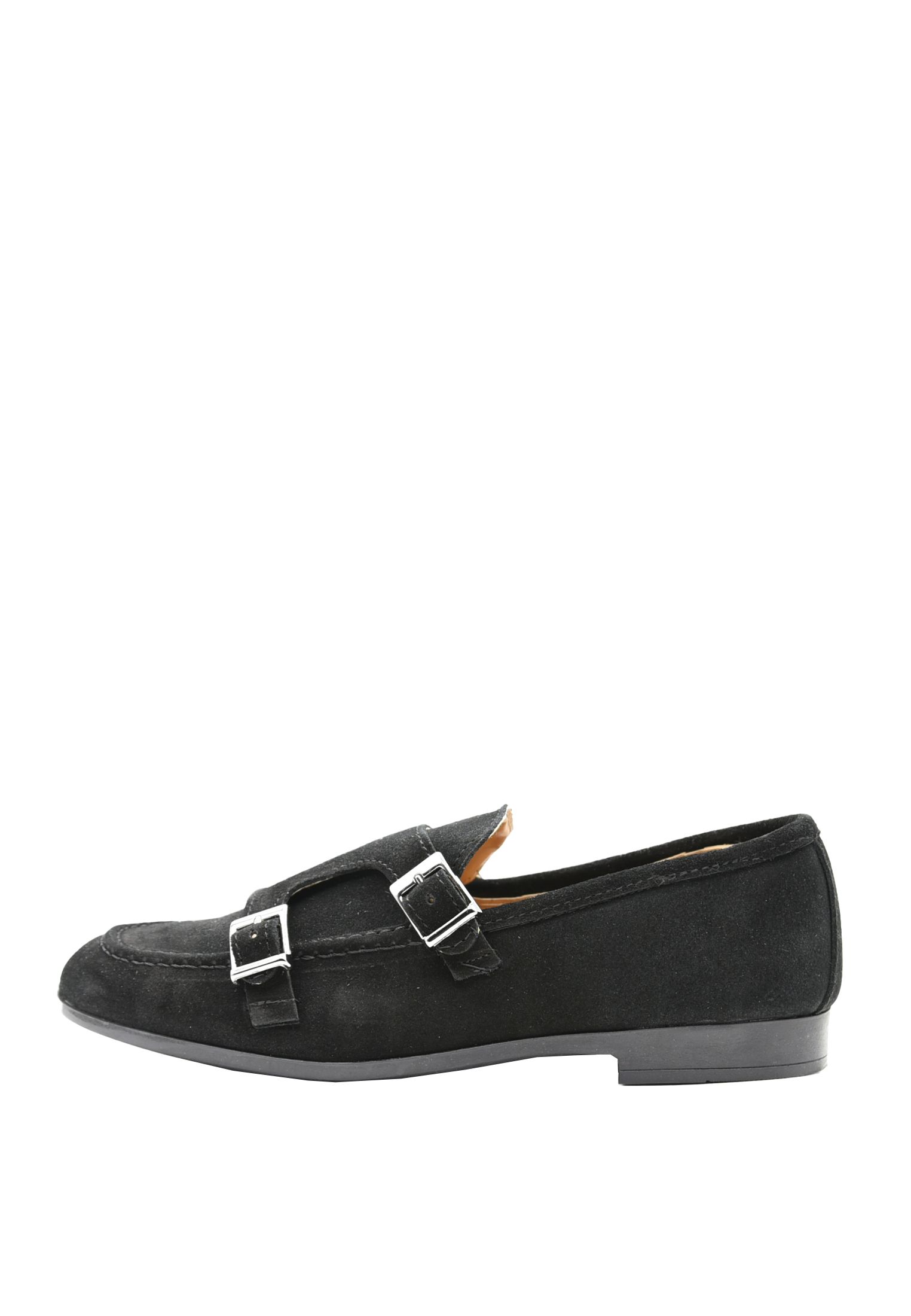 Mocassini Uomo Eleganti Camoscio Doppia Fibbia Scarpe Cerimonia Made in Italy - Imagen 8 de 25