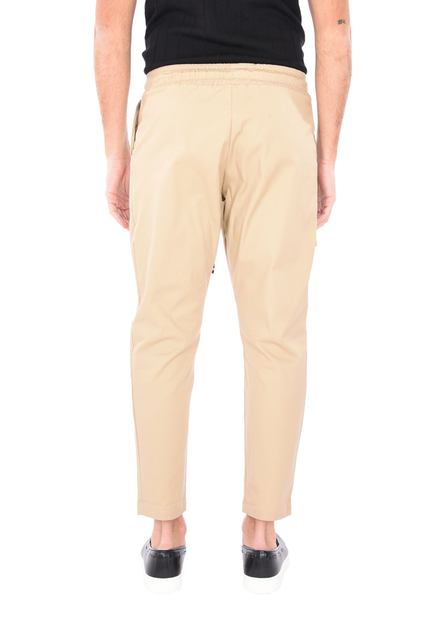 Pantaloni Uomo Cotone Slim Fit Estivi Pantalone Leggero Elastico Vita Pantalacci - Foto 28 di 30