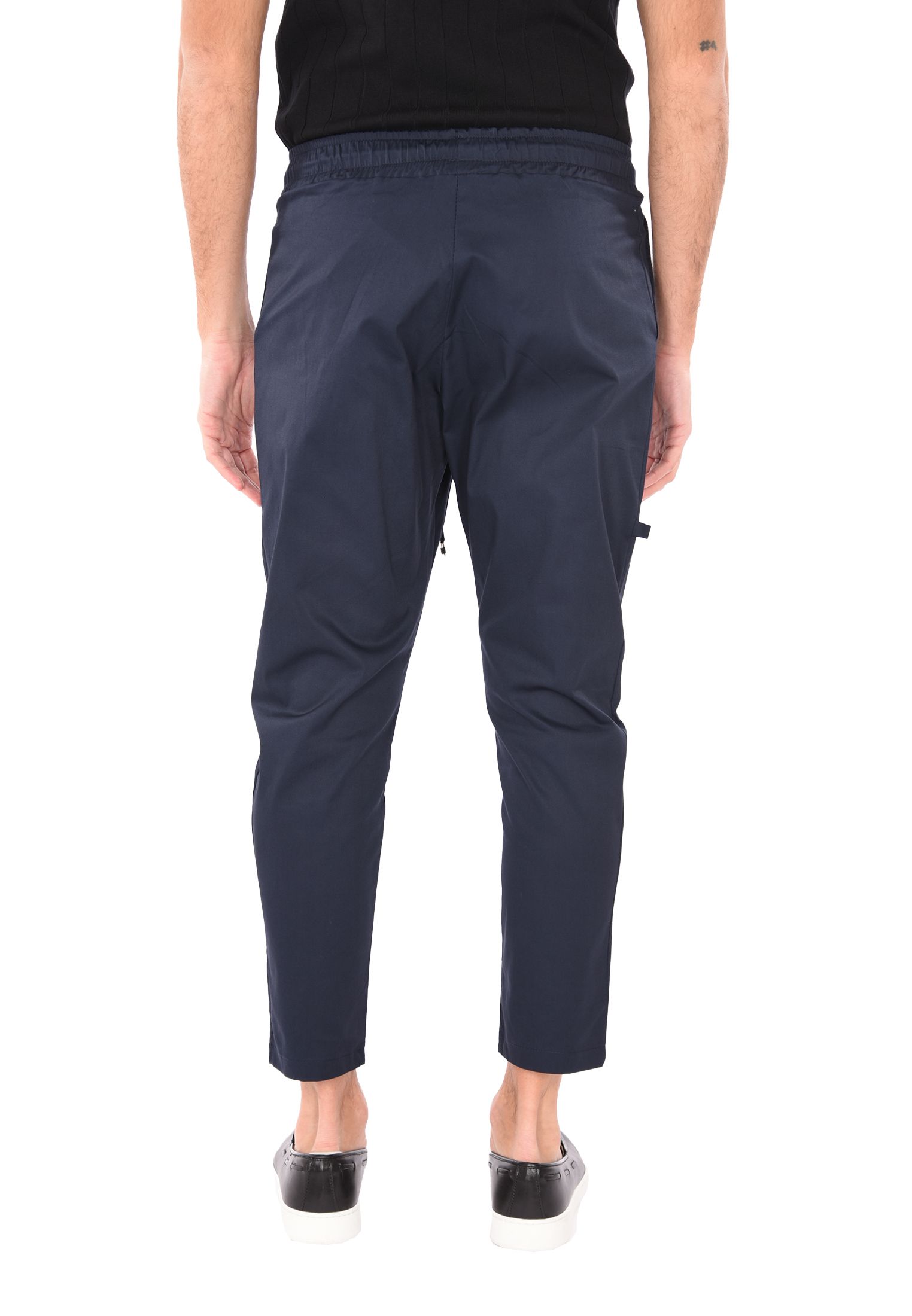 Pantaloni Uomo Cotone Slim Fit Estivi Pantalone Leggero Elastico Vita Pantalacci - Foto 13 di 30