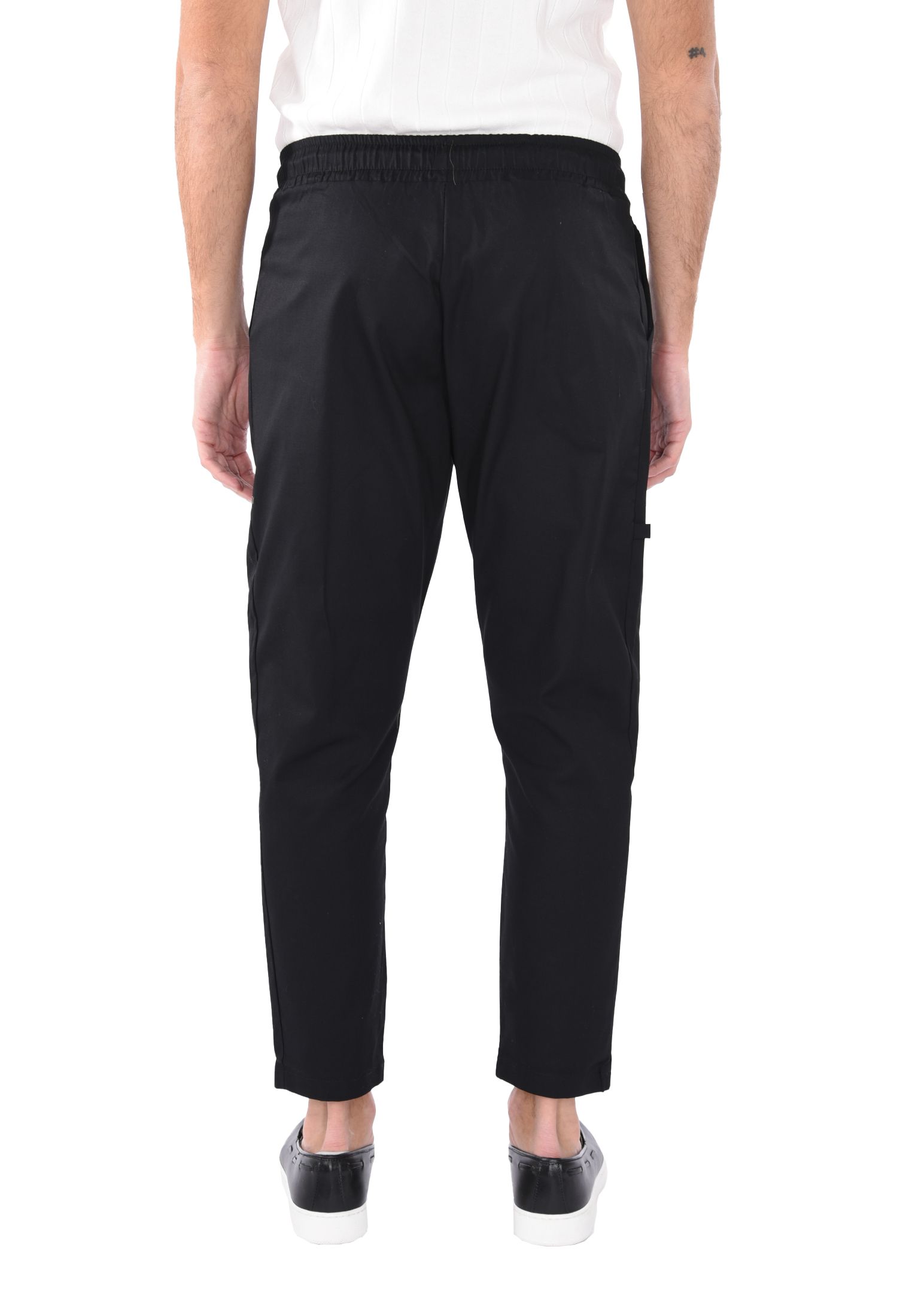 Pantaloni Uomo Cotone Slim Fit Estivi Pantalone Leggero Elastico Vita Pantalacci - Foto 18 di 30
