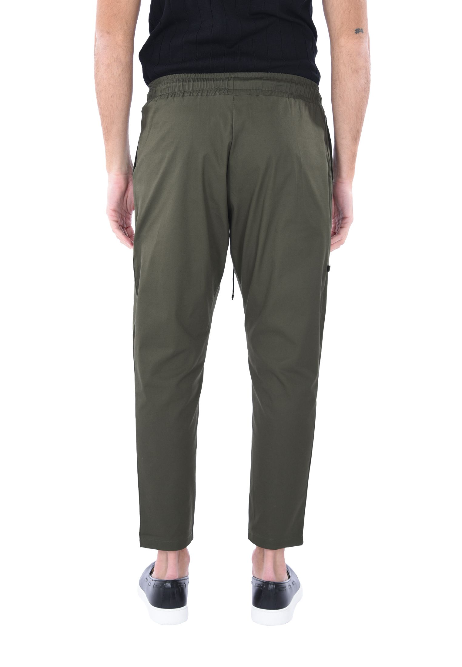 Pantaloni Uomo Cotone Slim Fit Estivi Pantalone Leggero Elastico Vita Pantalacci - Foto 23 di 30