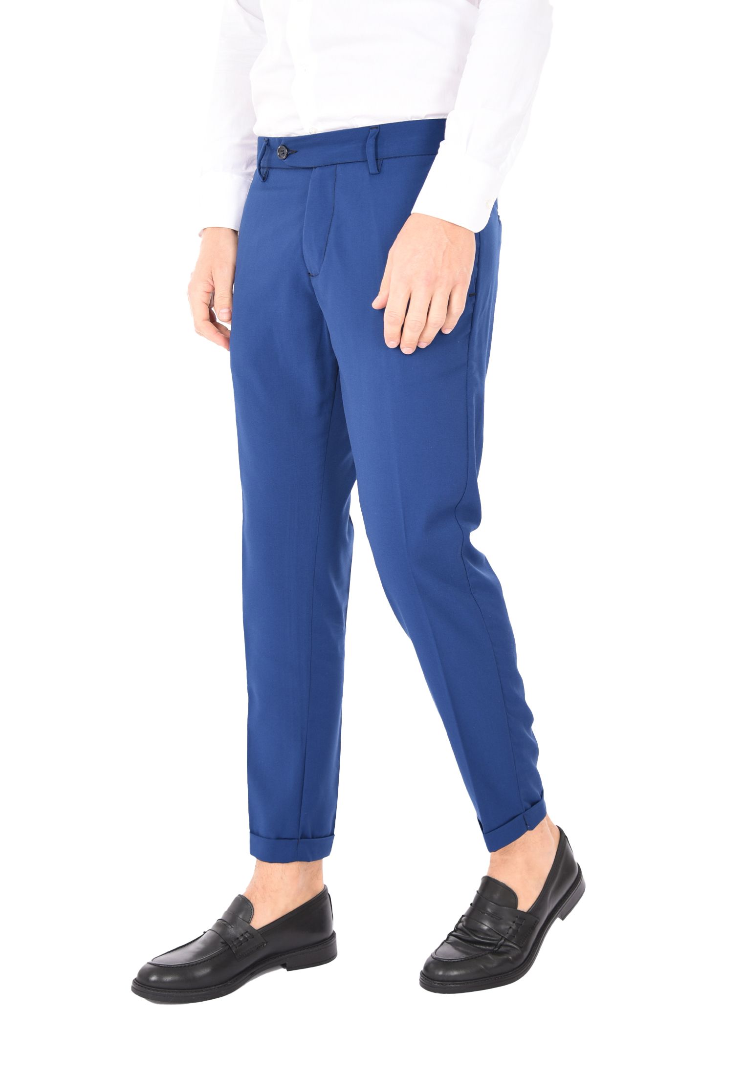 Pantaloni Uomo Chino Slim Pantalone Capri Leggero Estivo Eleganti Made in Italy - Imagen 10 de 45