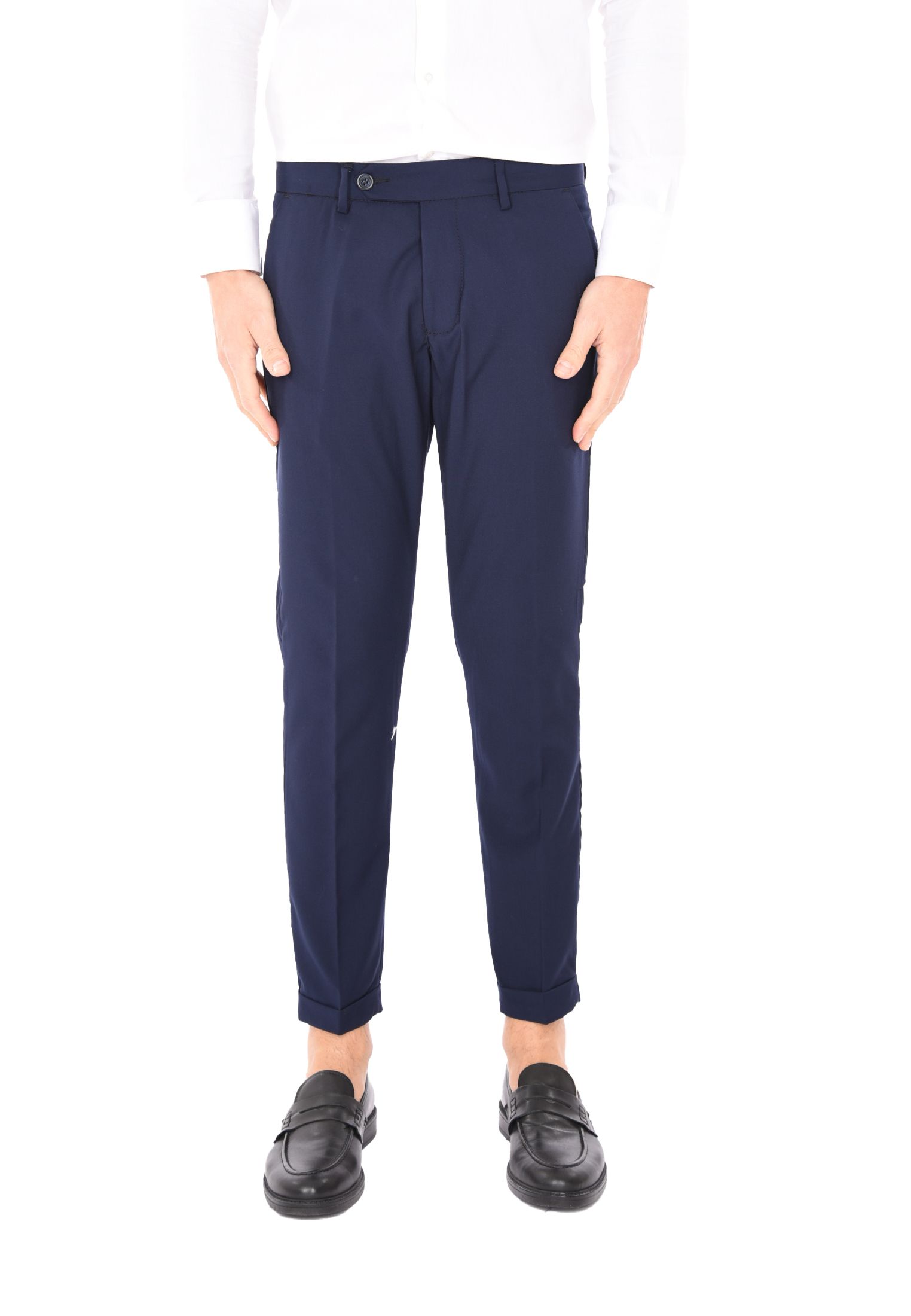 Pantaloni Uomo Chino Slim Pantalone Capri Leggero Estivo Eleganti Made in Italy - Imagen 32 de 45