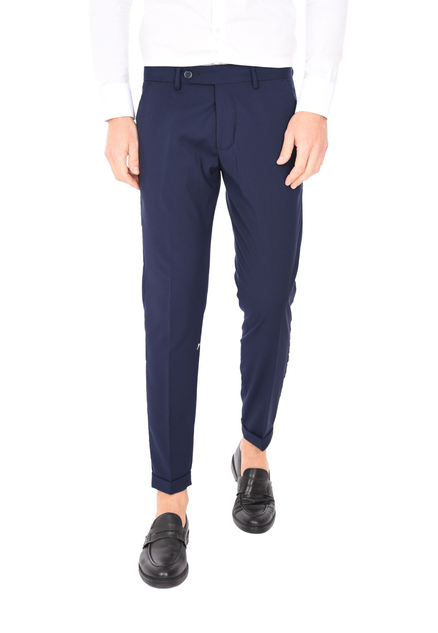Pantaloni Uomo Chino Slim Pantalone Capri Leggero Estivo Eleganti Made in Italy - Imagen 35 de 45