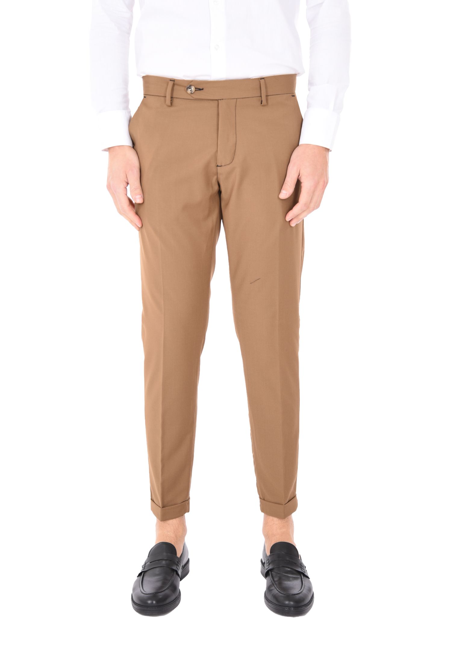 Pantaloni Uomo Chino Slim Pantalone Capri Leggero Estivo Eleganti Made in Italy - Imagen 22 de 45