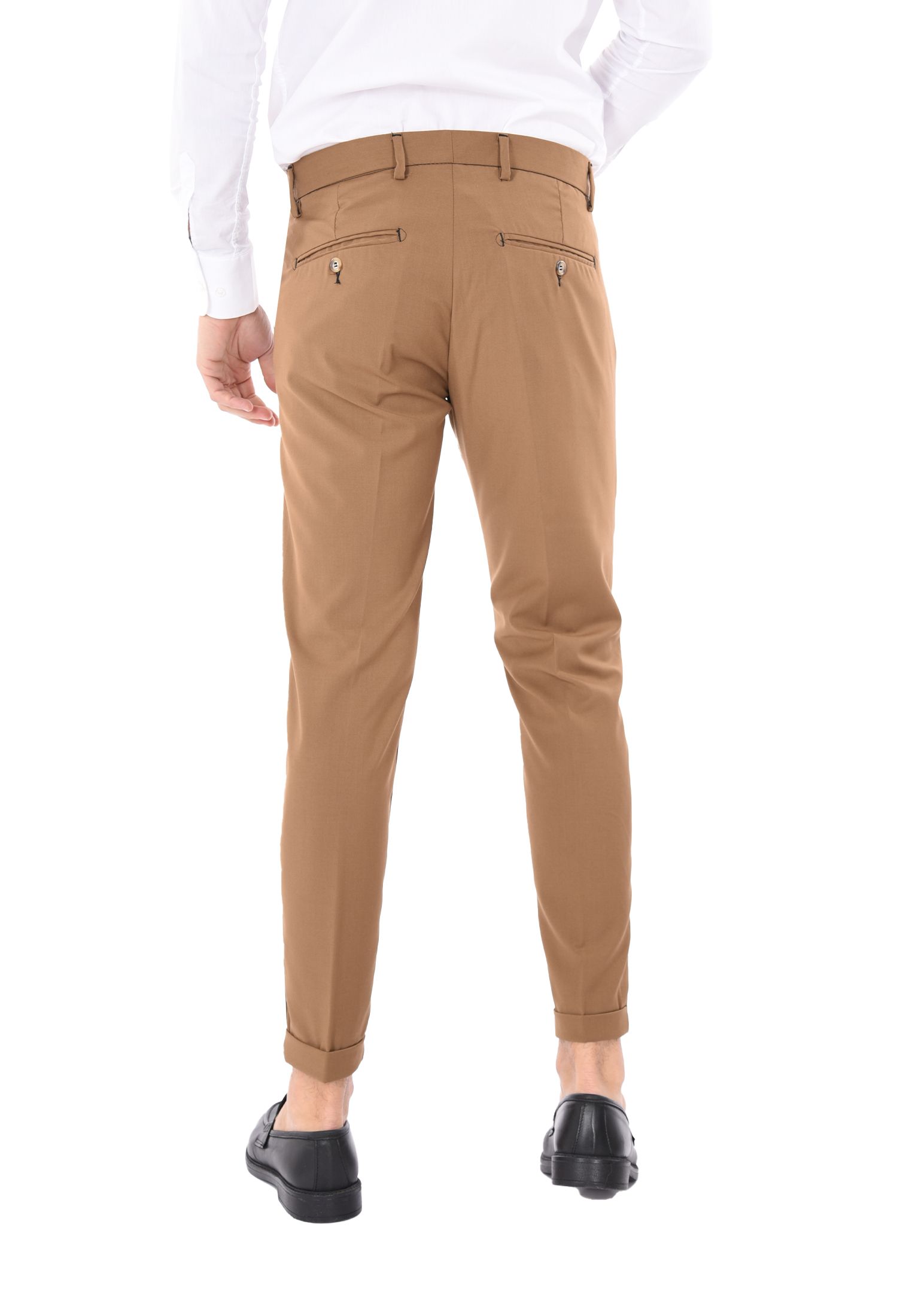Pantaloni Uomo Chino Slim Pantalone Capri Leggero Estivo Eleganti Made in Italy - Imagen 24 de 45