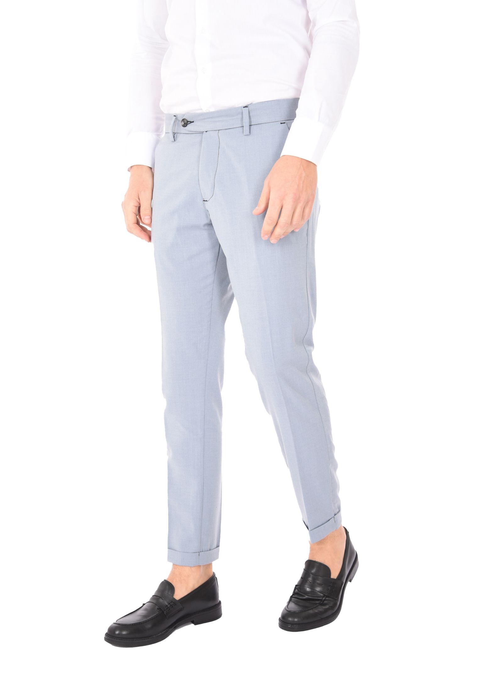 Pantaloni Uomo Chino Slim Pantalone Capri Leggero Estivo Eleganti Made in Italy - Imagen 18 de 45