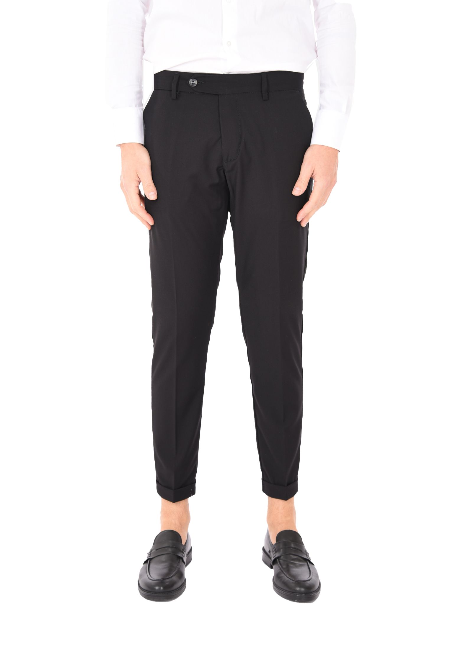 Pantaloni Uomo Chino Slim Pantalone Capri Leggero Estivo Eleganti Made in Italy - Imagen 13 de 45