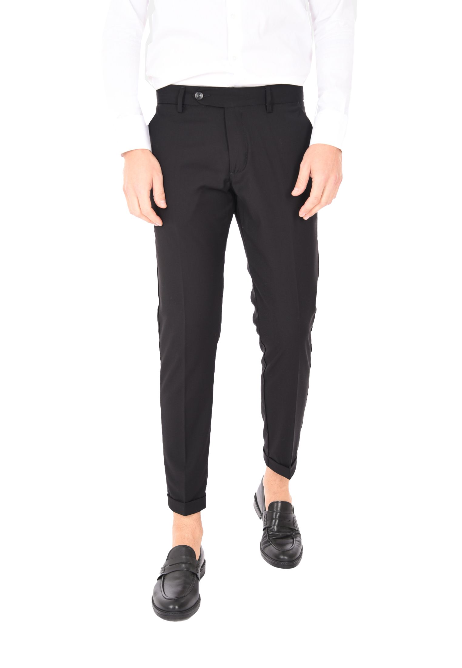 Pantaloni Uomo Chino Slim Pantalone Capri Leggero Estivo Eleganti Made in Italy - Imagen 16 de 45