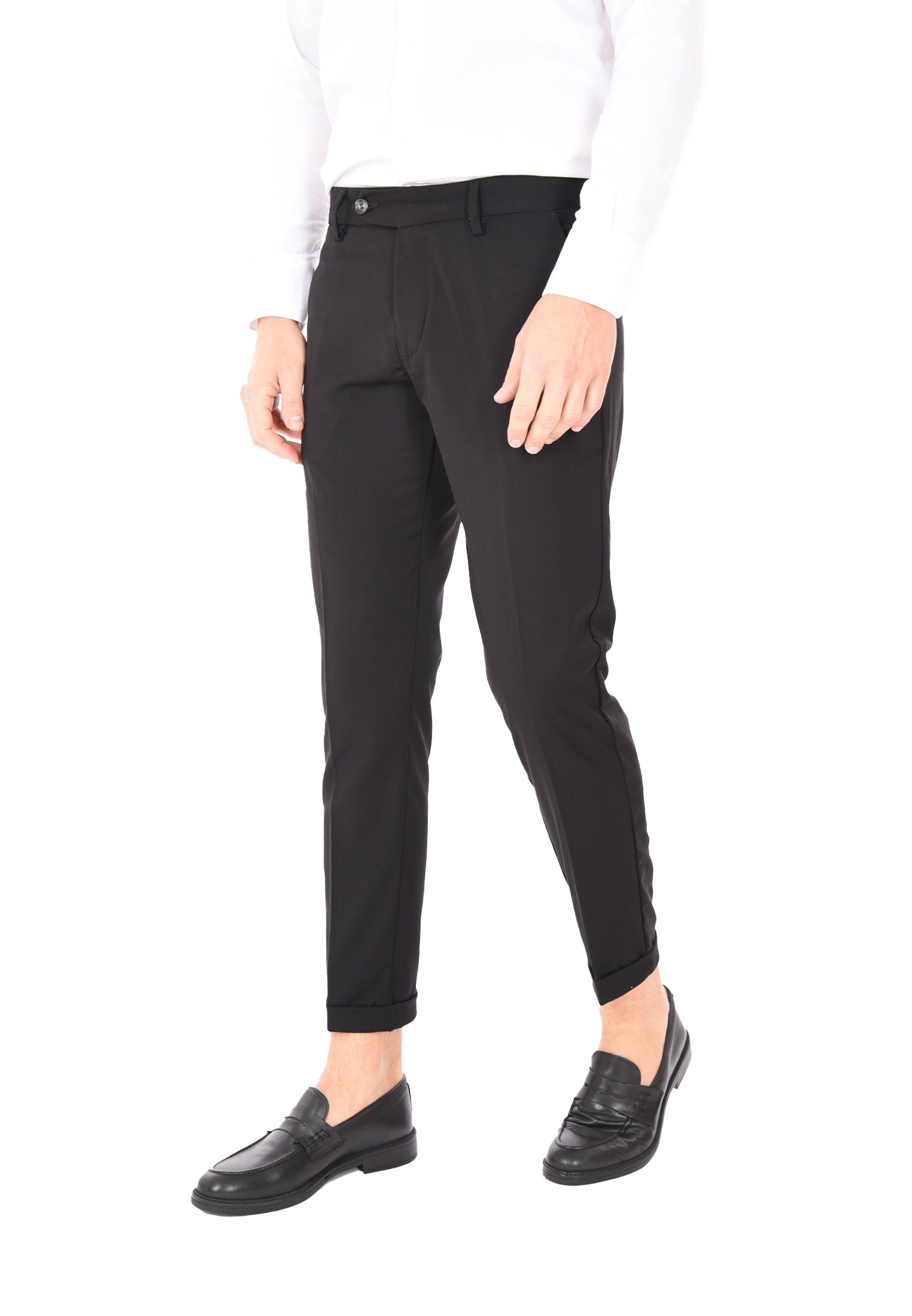 Pantaloni Uomo Chino Slim Pantalone Capri Leggero Estivo Eleganti Made in Italy - Imagen 14 de 45