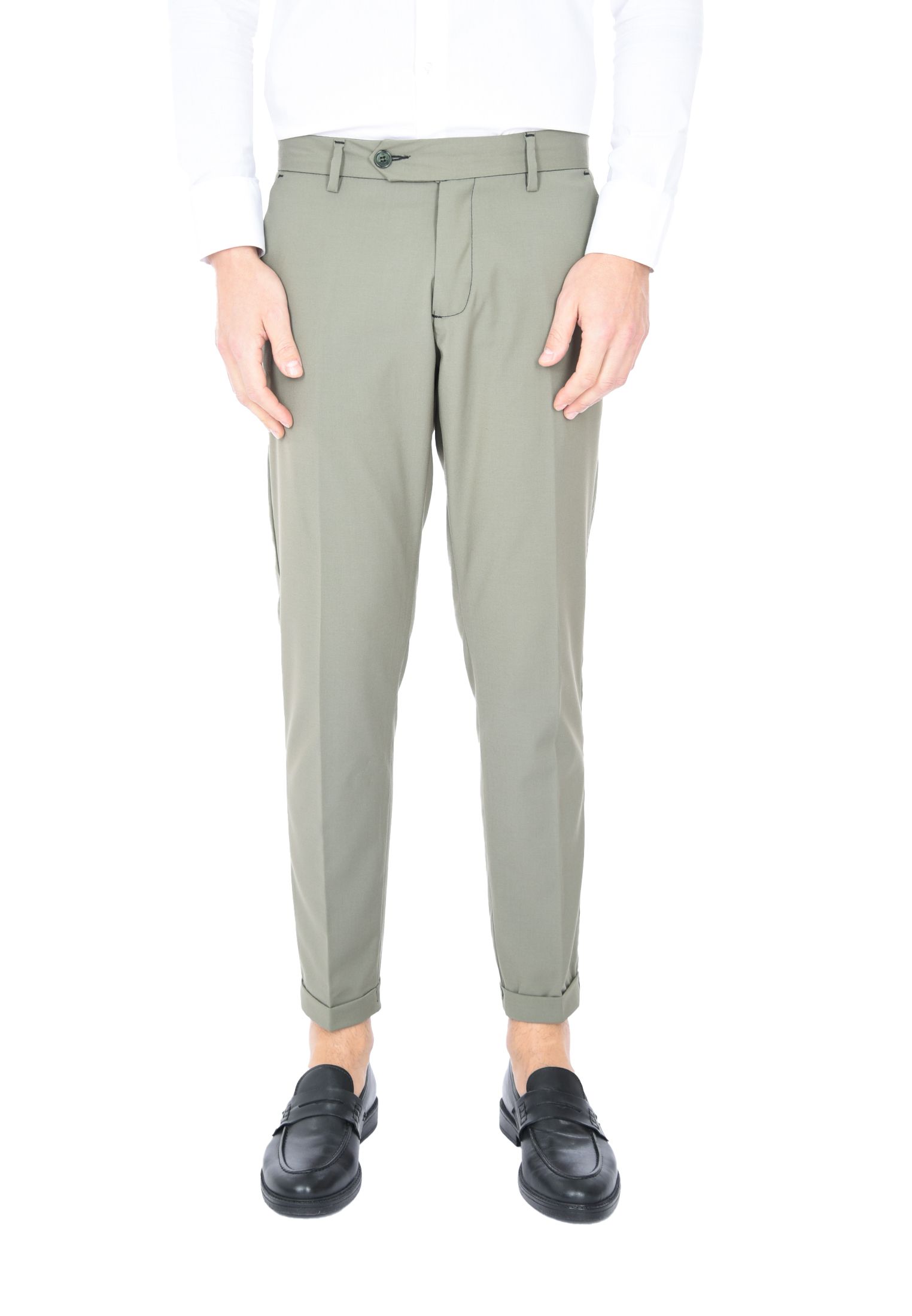 Pantaloni Uomo Chino Slim Pantalone Capri Leggero Estivo Eleganti Made in Italy - Imagen 27 de 45