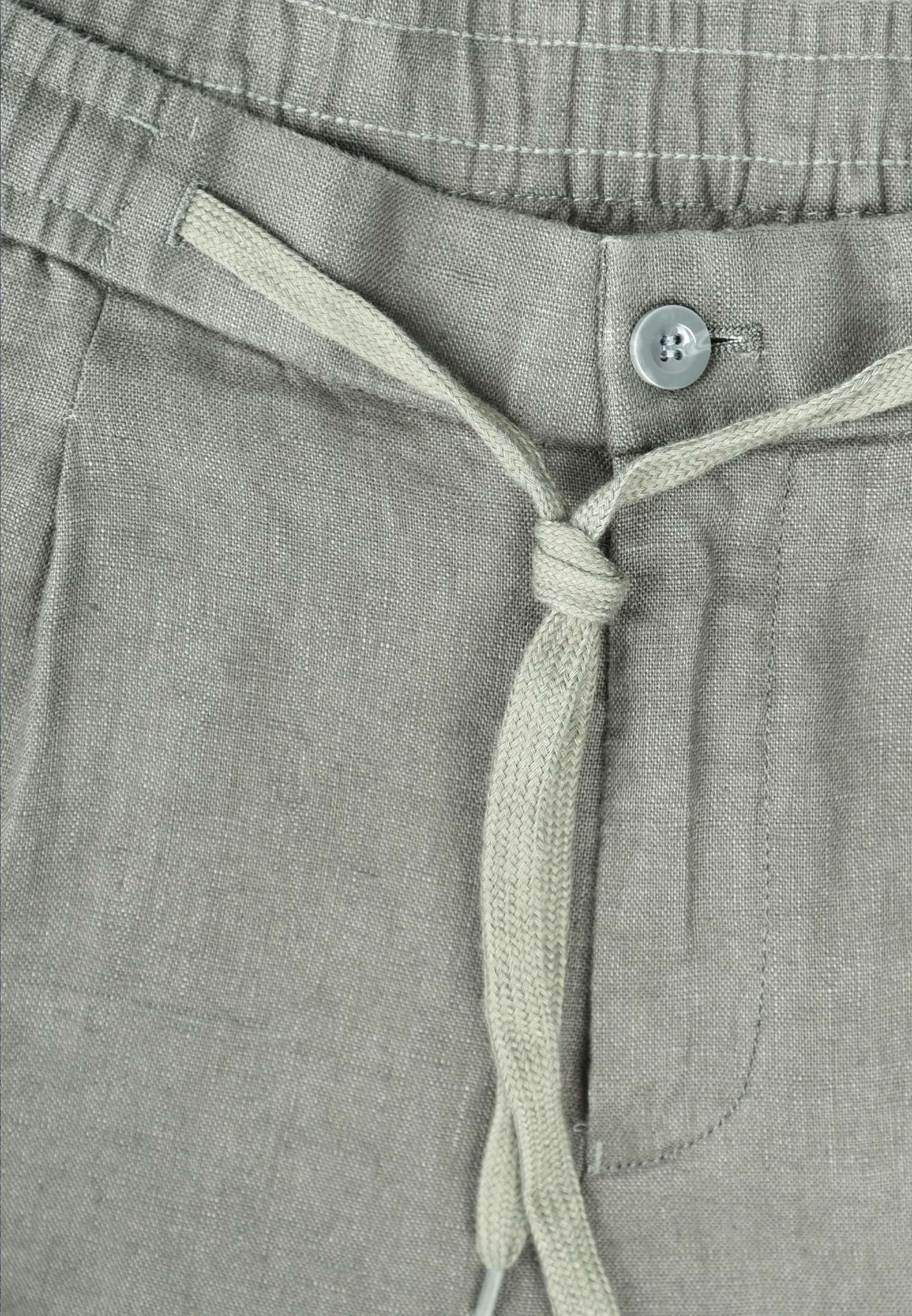 Pantaloni Uomo in Lino 100% Elegante Capri Pantalone Comodo Estivo Elastico Vita - Imagen 34 de 35
