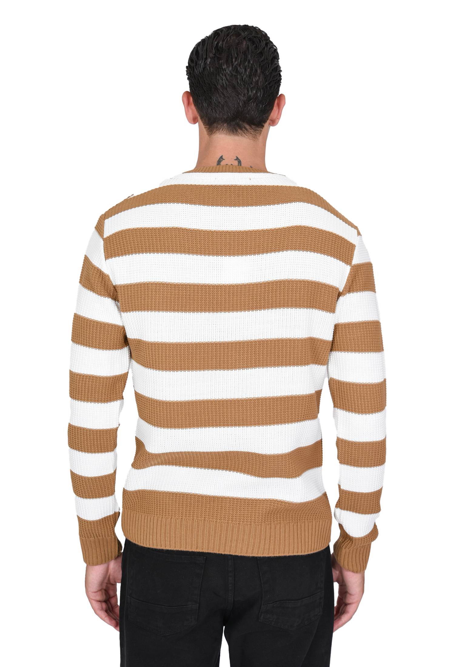 Maglione girocollo a righe Gant Breton - Giacche e Bombers - Moda - Uomo