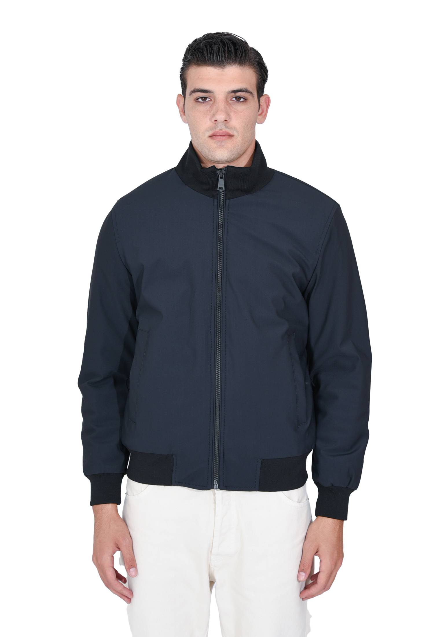 Giubbotto Uomo Invernale Impermeabile Bomber Imbottito Tessuto