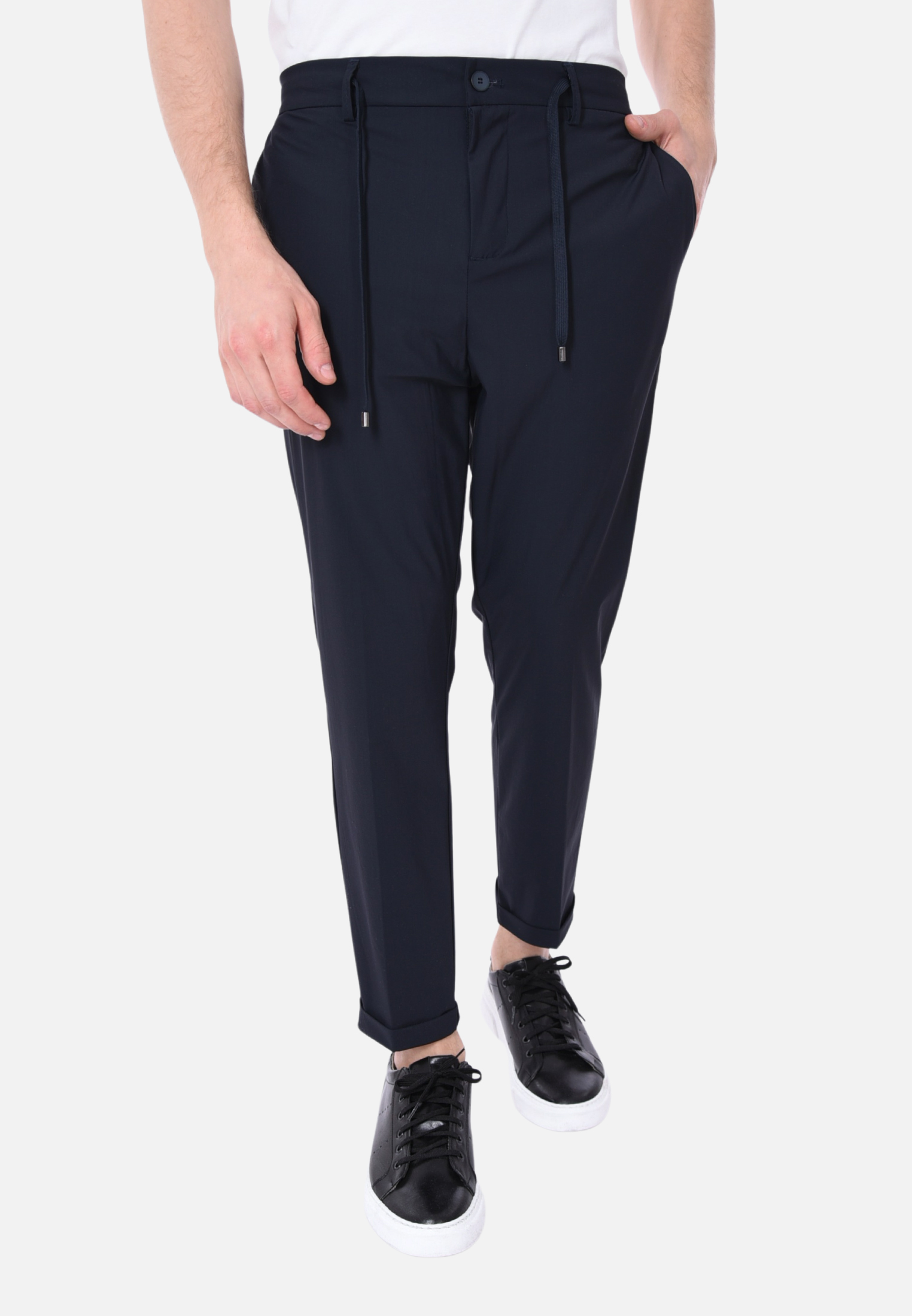 Pantaloni Uomo Eleganti Elasticizzati NO STIRO Pantalone Leggero