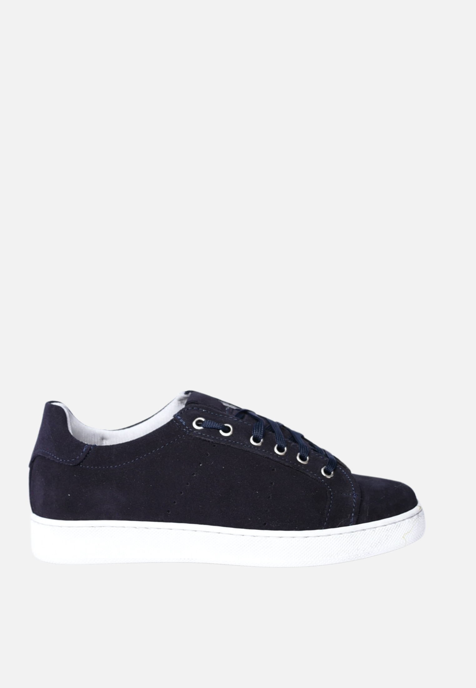 Scarpe Uomo Eleganti Sneakers Camoscio Sportive Made in Italy Scuola Bianca - Picture 13 of 15
