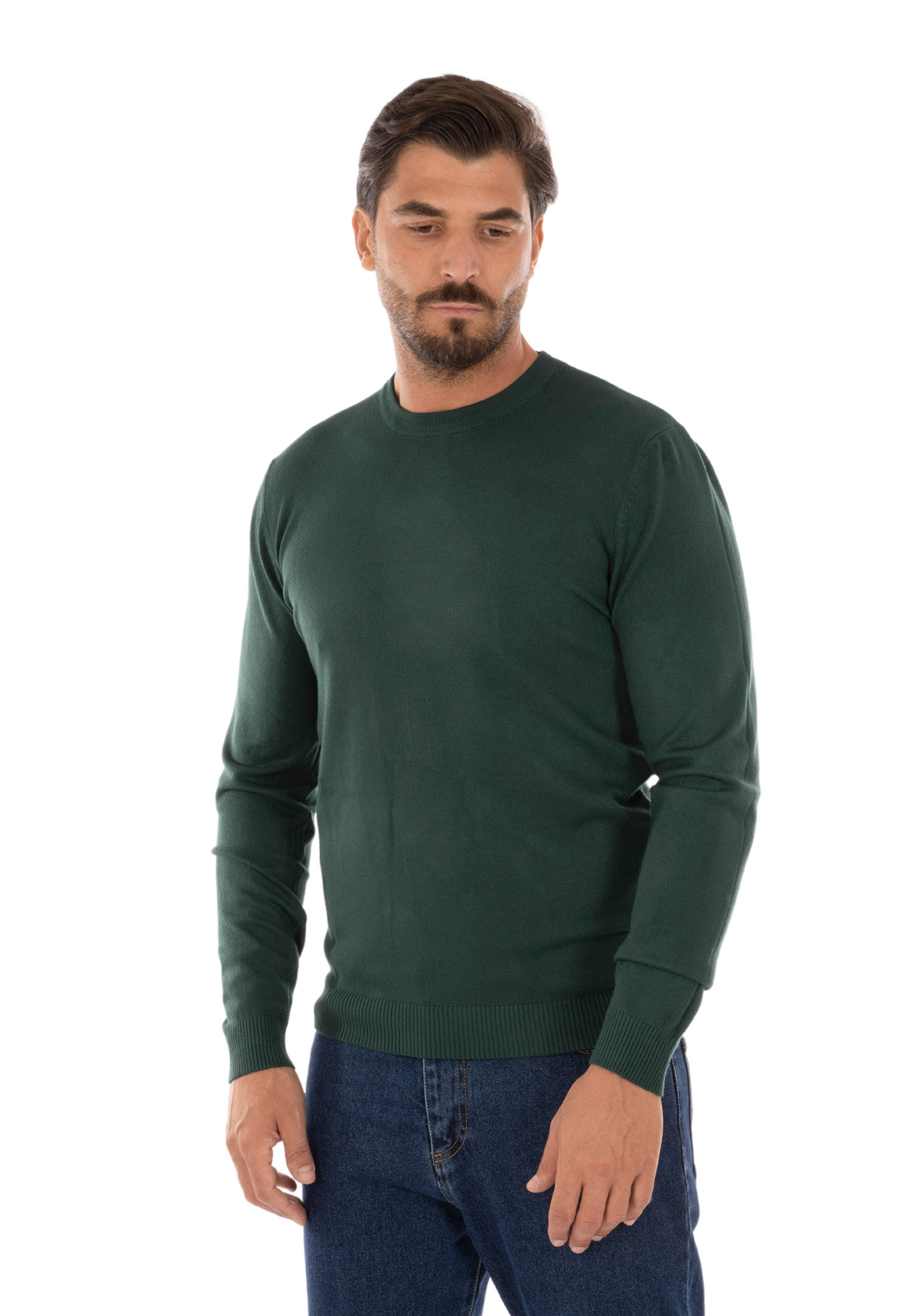 Maglione Uomo Lana Cashmere Invernale Maglioncino Girocollo Elegante Casual - Imagen 56 de 57