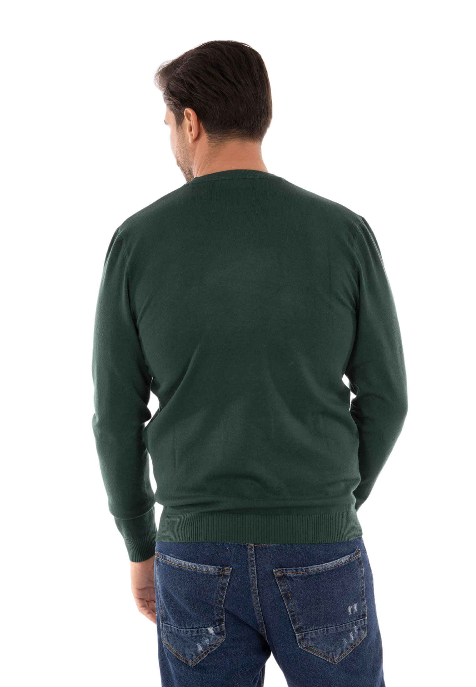 Maglione Uomo Lana Cashmere Invernale Maglioncino Girocollo Elegante Casual - Imagen 57 de 57