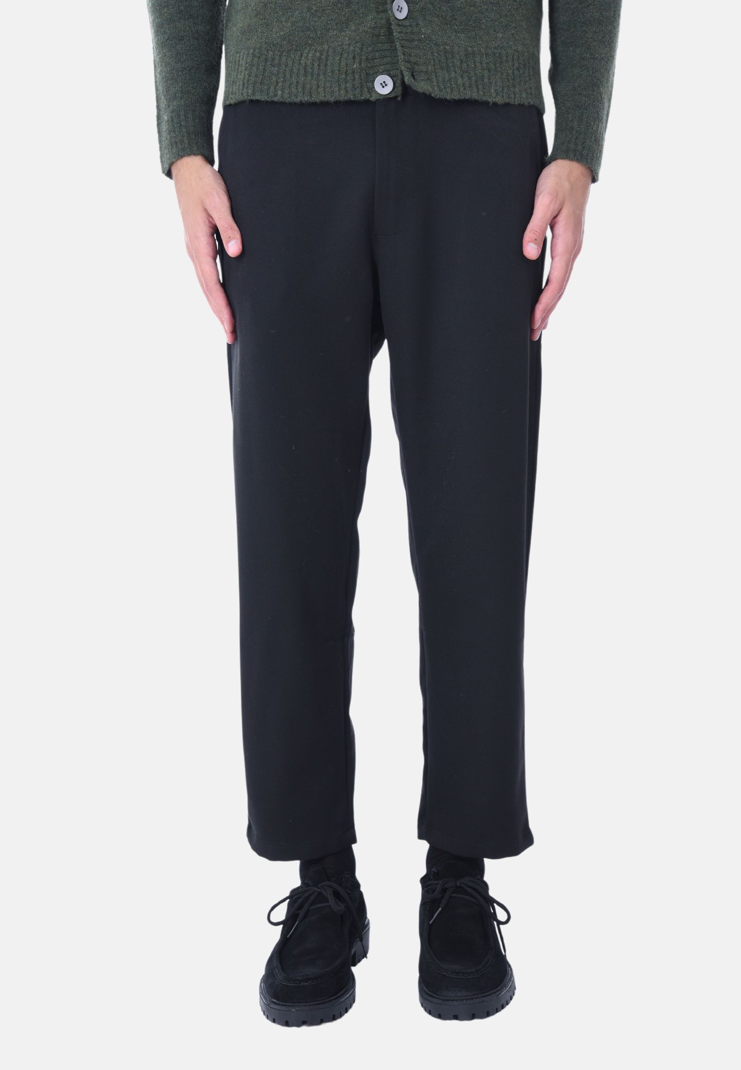 Pantaloni Uomo Invernale Capri Elegante Pantalone in Mano Lana Made in Italy - Foto 11 di 13