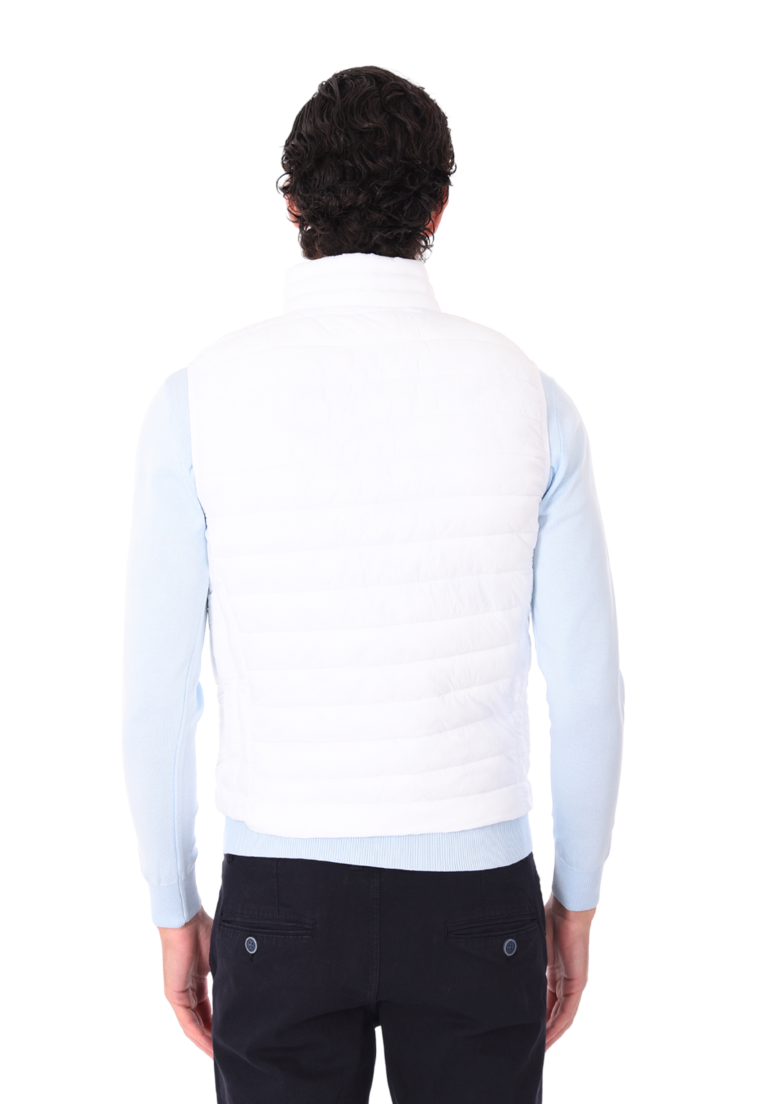 Giubbotto Uomo Smanicato Slim Fit Piumino Giubbino Senza Maniche Blu Nero Giallo - Bild 43 von 52