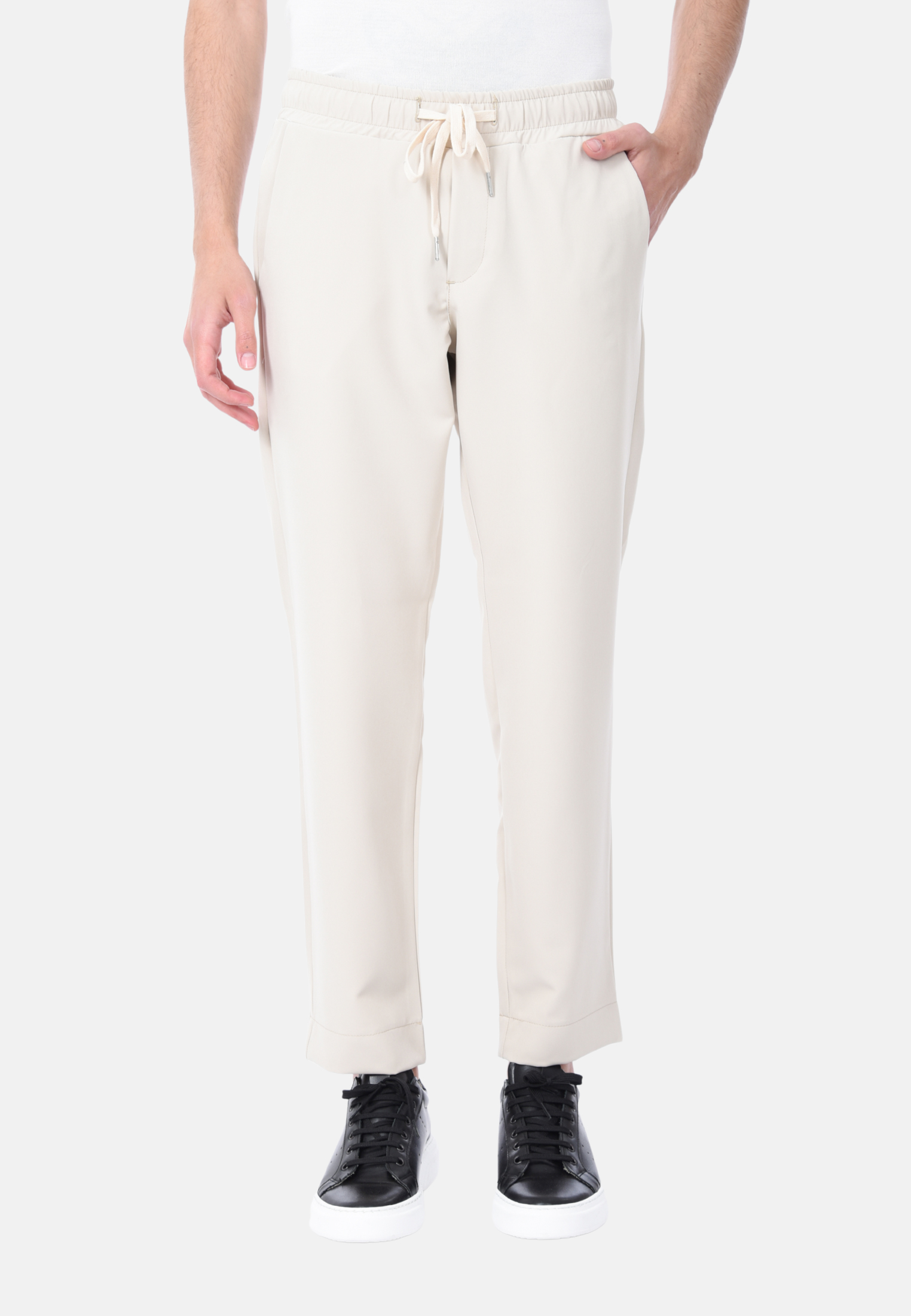 Pantaloni Uomo Leggero Baggy Elastico in Vita Pantalaccio Comfy Made in Italy - Imagen 11 de 14