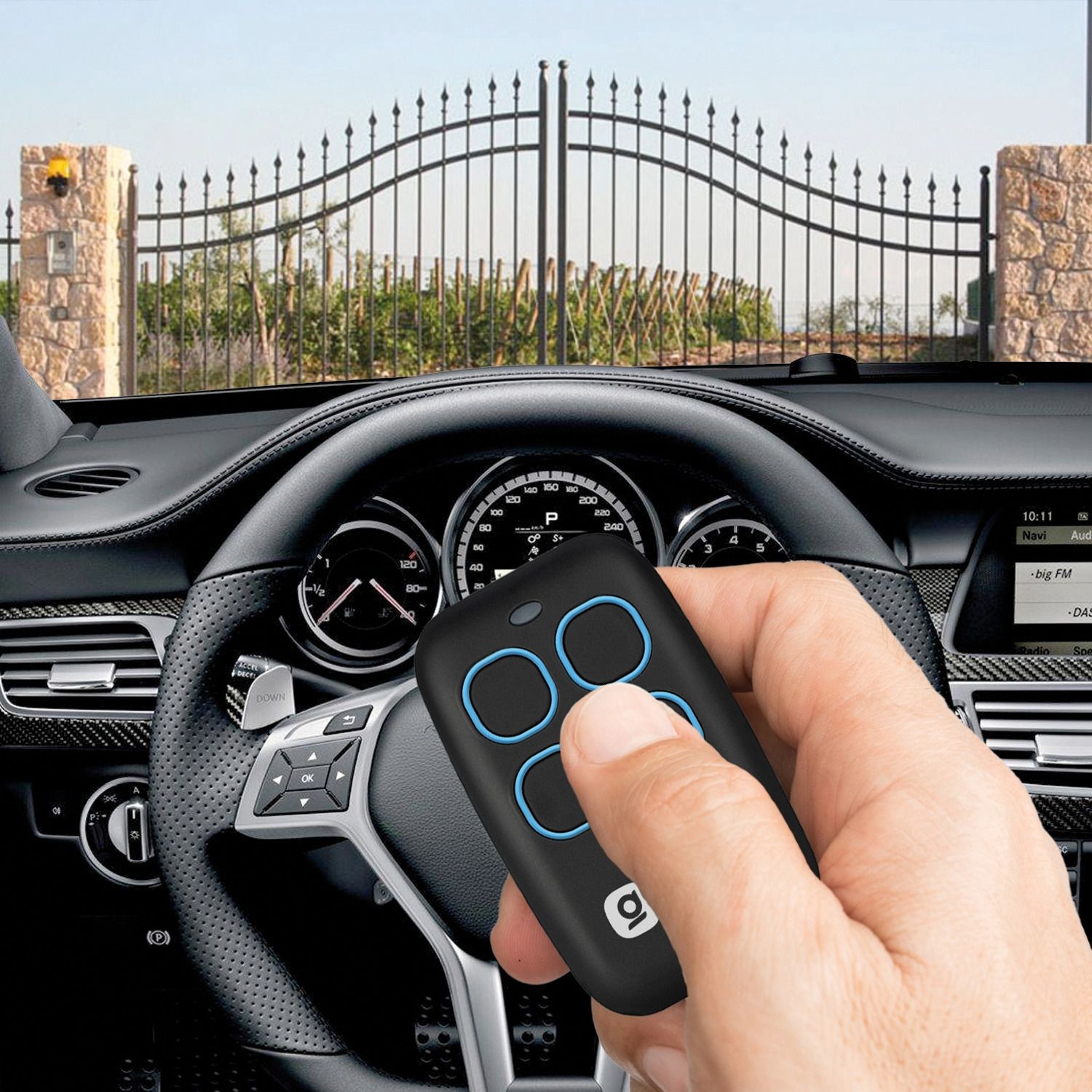 gloca Fernbedienung Toröffner Easy Garage Selbstlernend 4 Kanäle Frequenz 4 - Bild 8 von 24