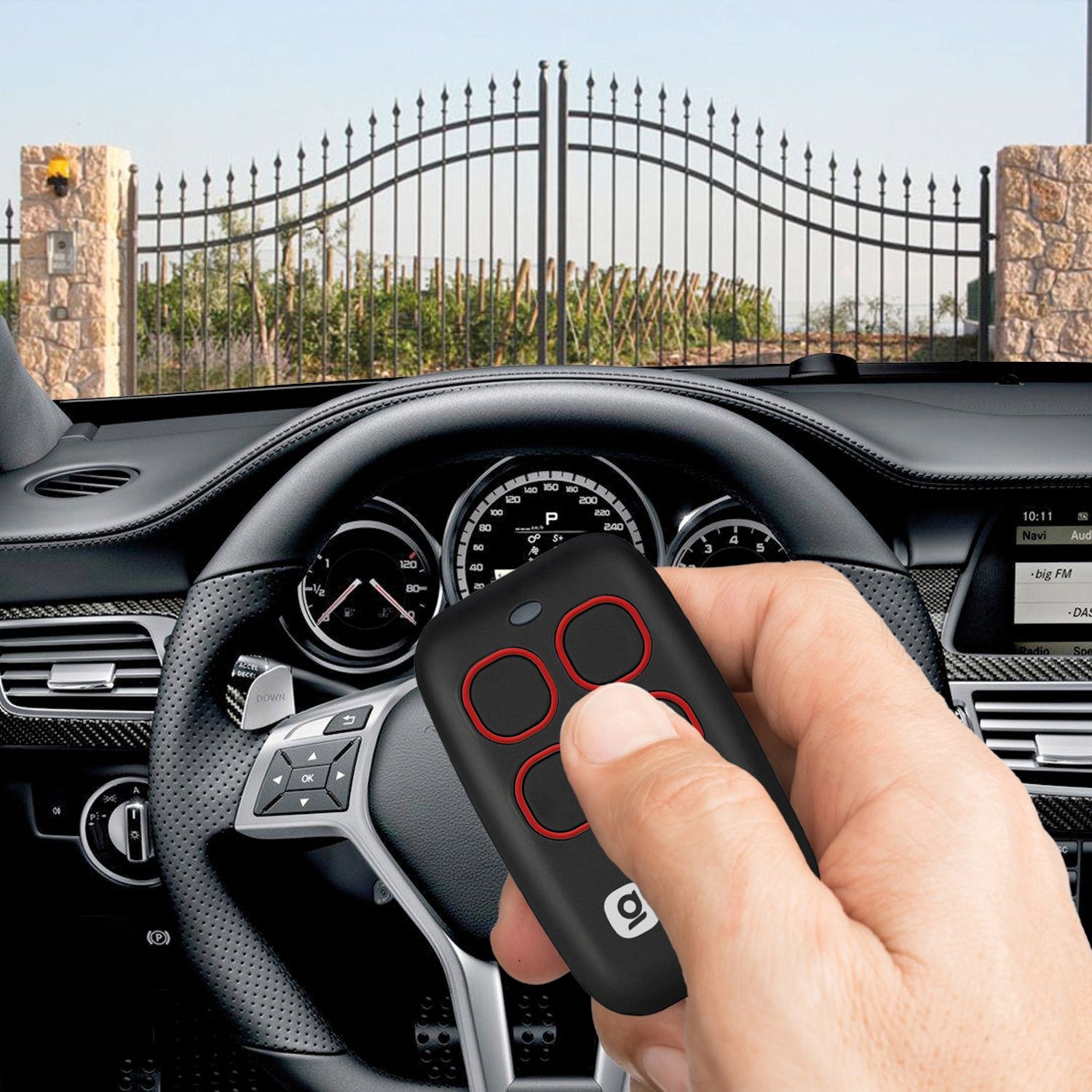 gloca Fernbedienung Toröffner Easy Garage Selbstlernend 4 Kanäle Frequenz 4 - Bild 15 von 24