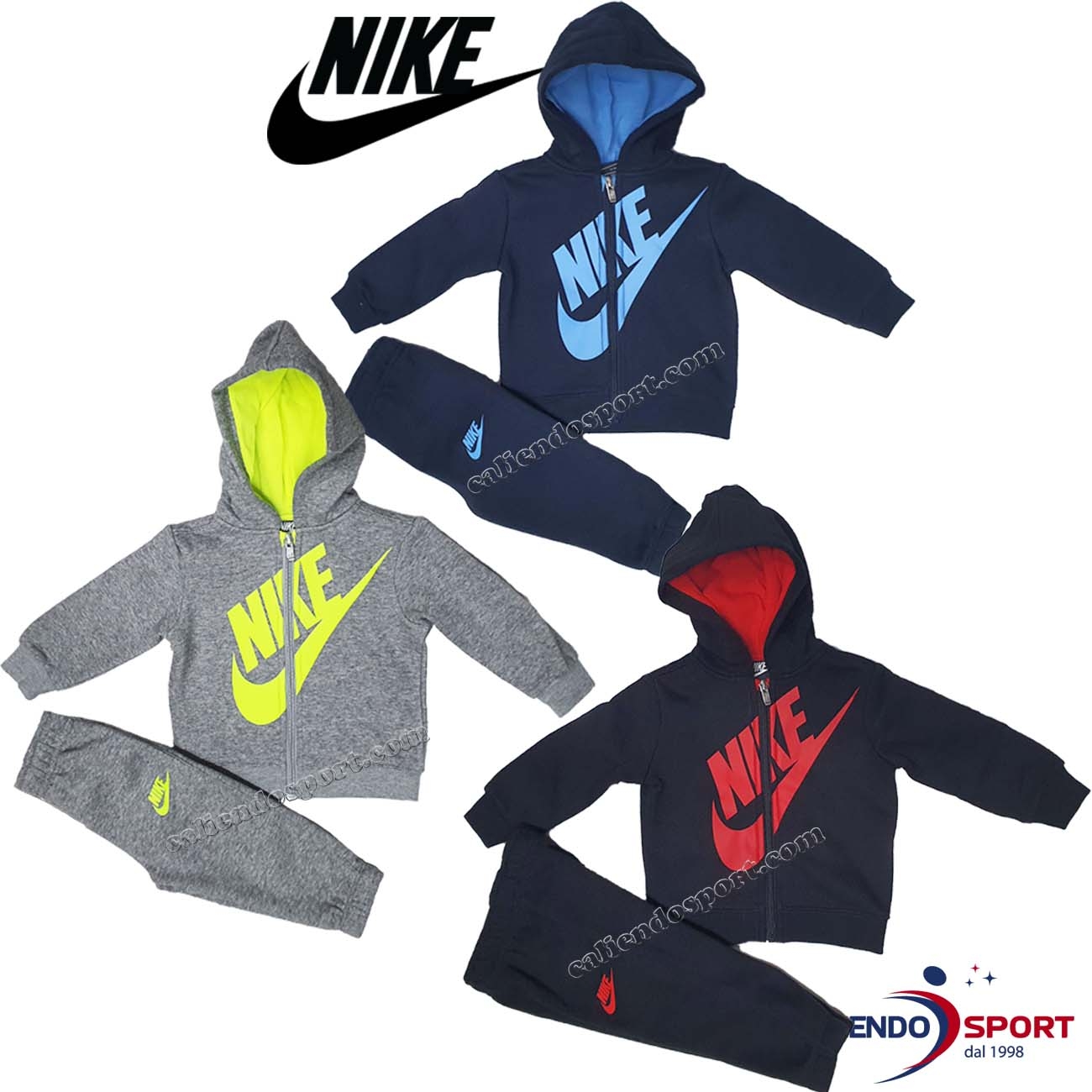 TUTA RAGAZZI NIKE 66E412 COTONE FELPATO INFANT | eBay