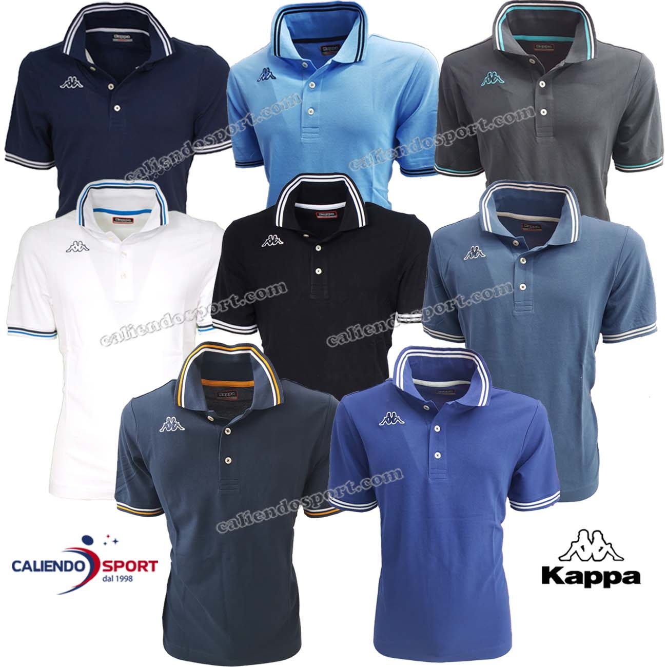 Polo Blu Robe Di Kappa L Uomo Vestiti Top e t-shirt T-shirt Polo Kappa Polo 