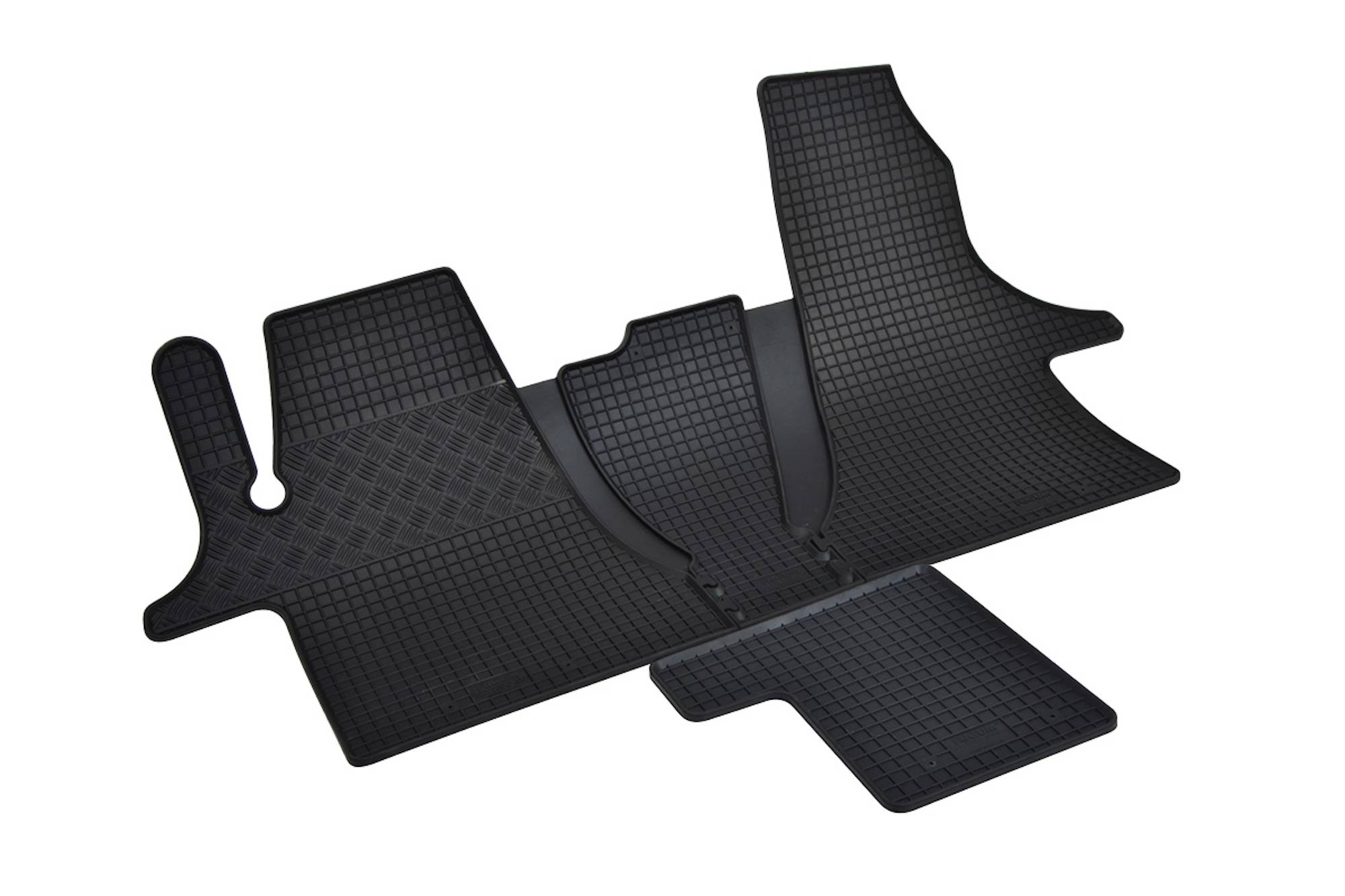 Image of RIGUM905274 - Tappeti in Gomma per VW T6.1 Transporter-Caravelle/Multivan 2 e 3 posti dal 2019 al 2021 + TUNNEL