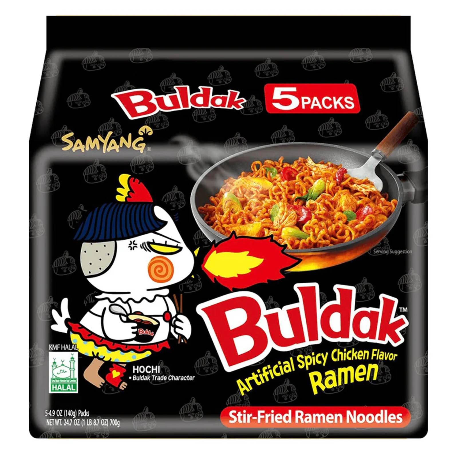 Ramen Samyang Buldak Noodles Piccante Carbonara Formaggio Kimchi 5 Confezioni - Foto 2 di 6